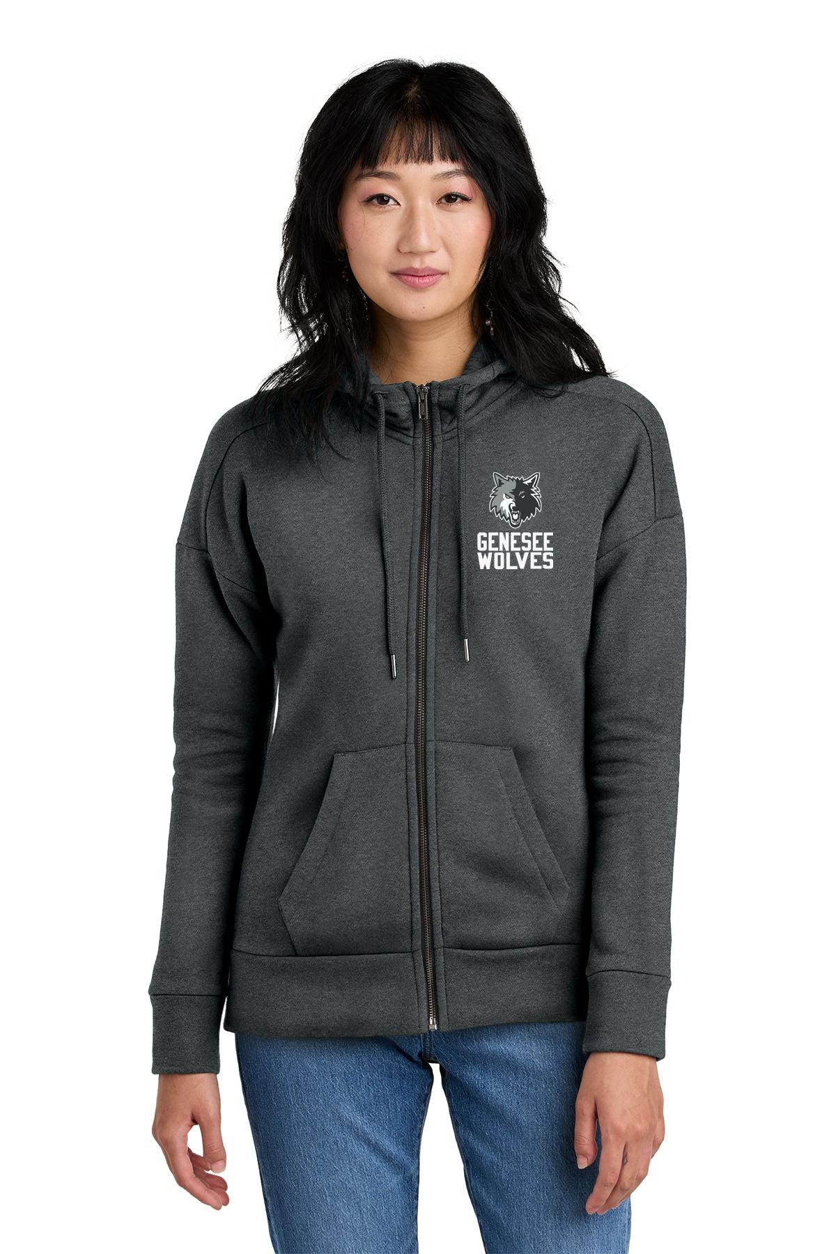 Genesee Wolves Ladies Full-Zip Hoodie