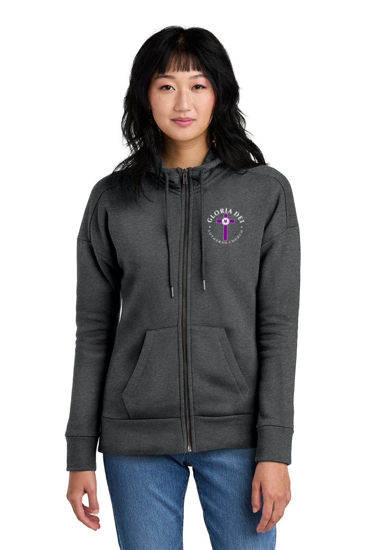 Gloria Dei Lutheran Church Ladies Full-Zip Hoodie