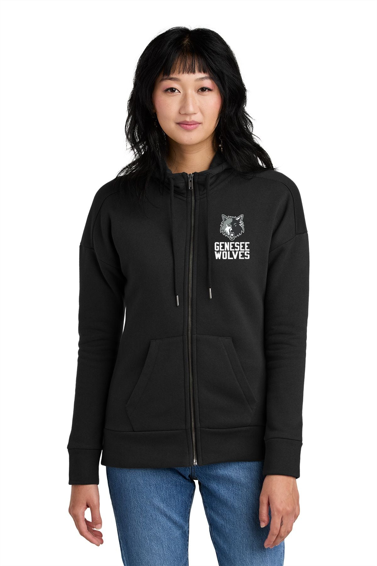 Genesee Wolves Ladies Full-Zip Hoodie