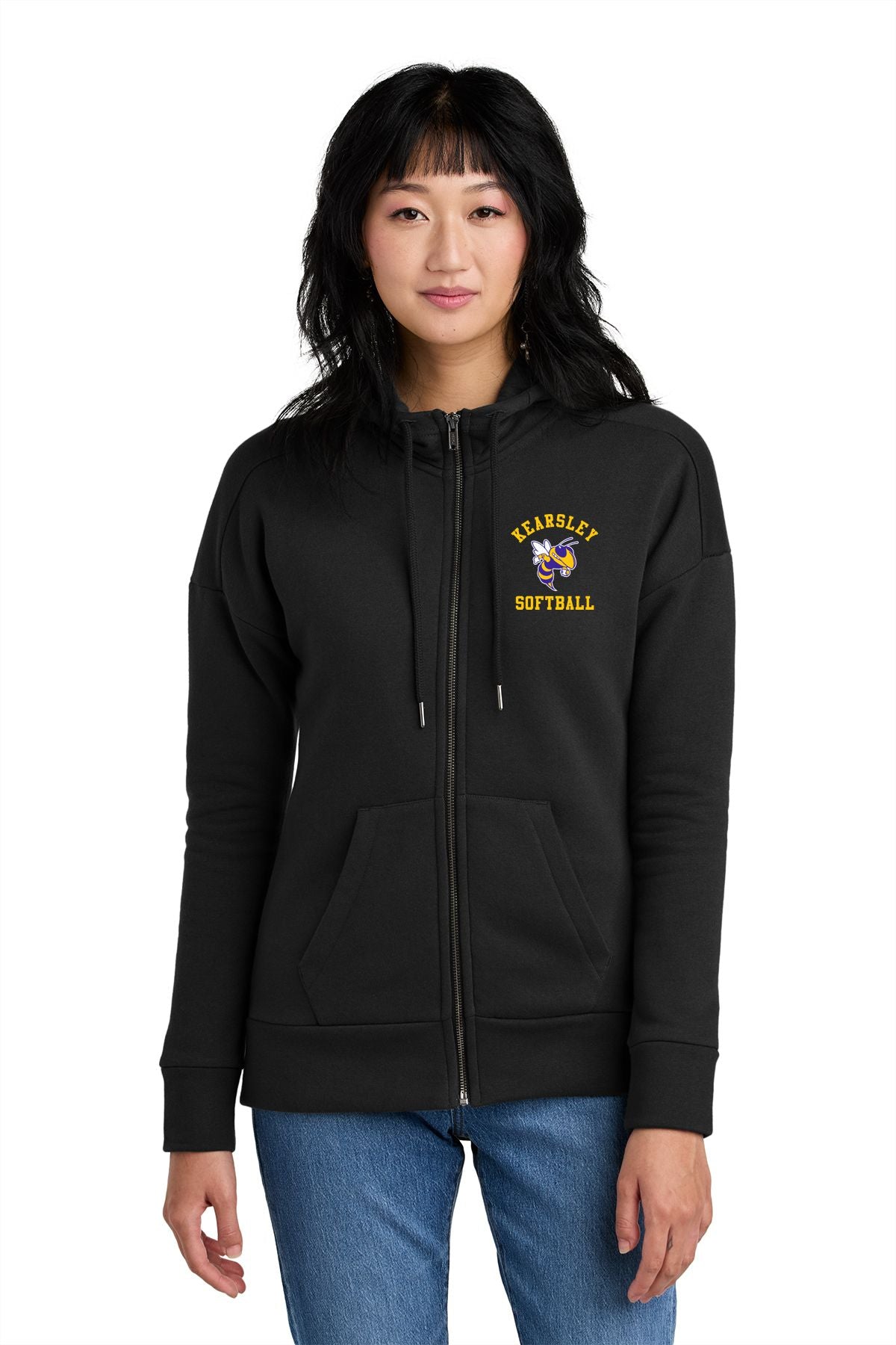 Kearsley Softball Ladies Full-Zip Hoodie