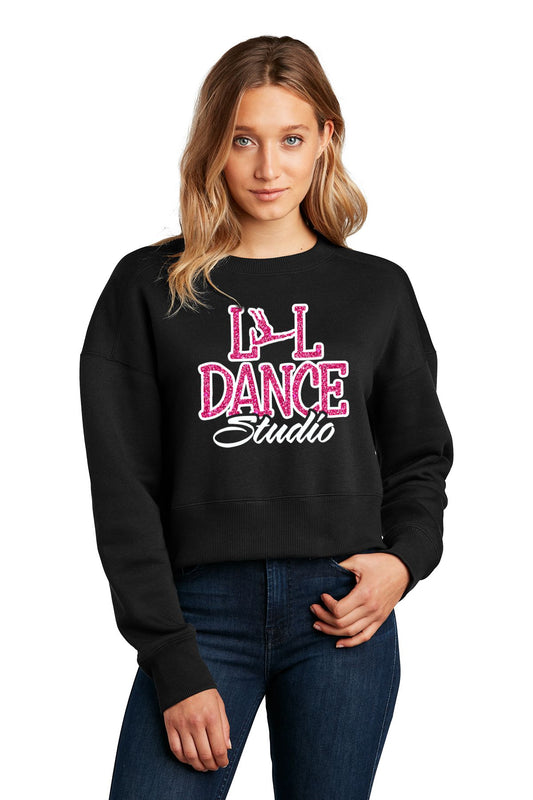 L&L Dance District® Women’s Perfect Weight® Fleece Cropped Crew