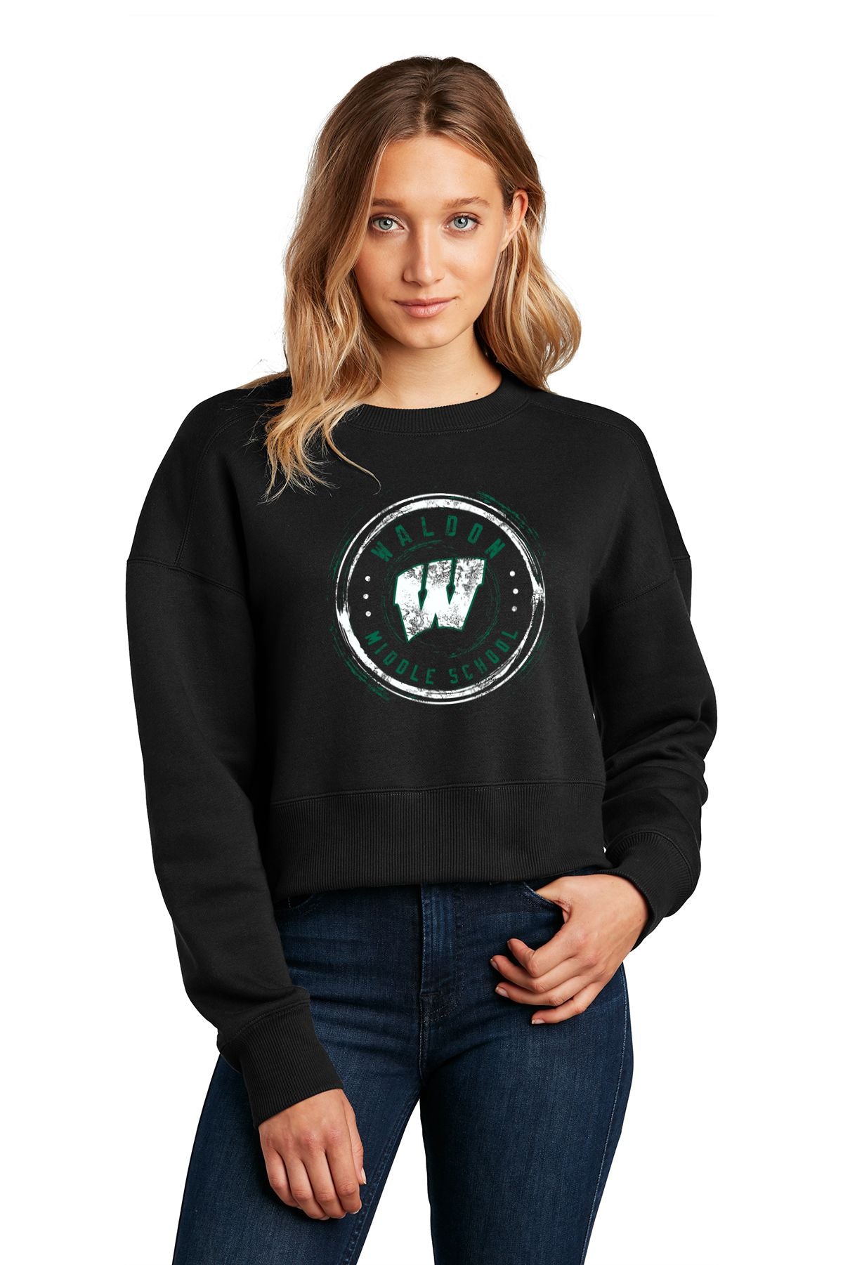 Waldon Middle School District® Women’s Perfect Weight® Fleece Cropped Crew