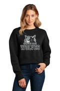 Genesee Wolves District® Women’s Perfect Weight® Fleece Cropped Crew -GWPTO