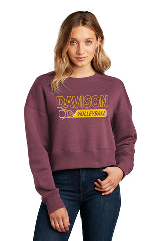 Davison Volleyball Women’s Perfect Weight® Fleece Cropped Crew