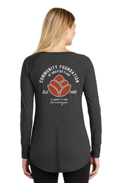 Community Foundation of Greater Flint Soft Feel Ladies Long Sleeve Tee (LC)