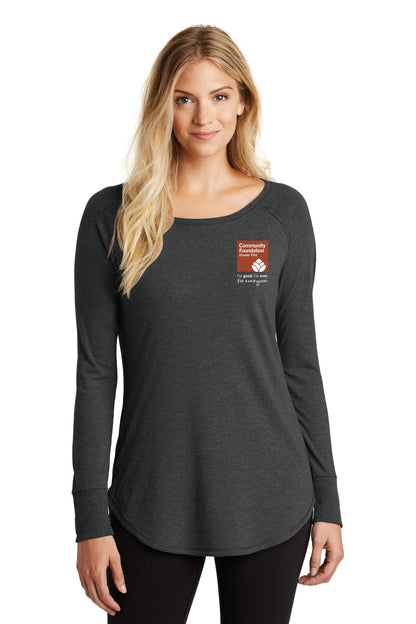 Community Foundation of Greater Flint Soft Feel Ladies Long Sleeve Tee (LC)