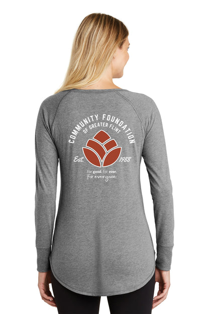 Community Foundation of Greater Flint Soft Feel Ladies Long Sleeve Tee (LC)