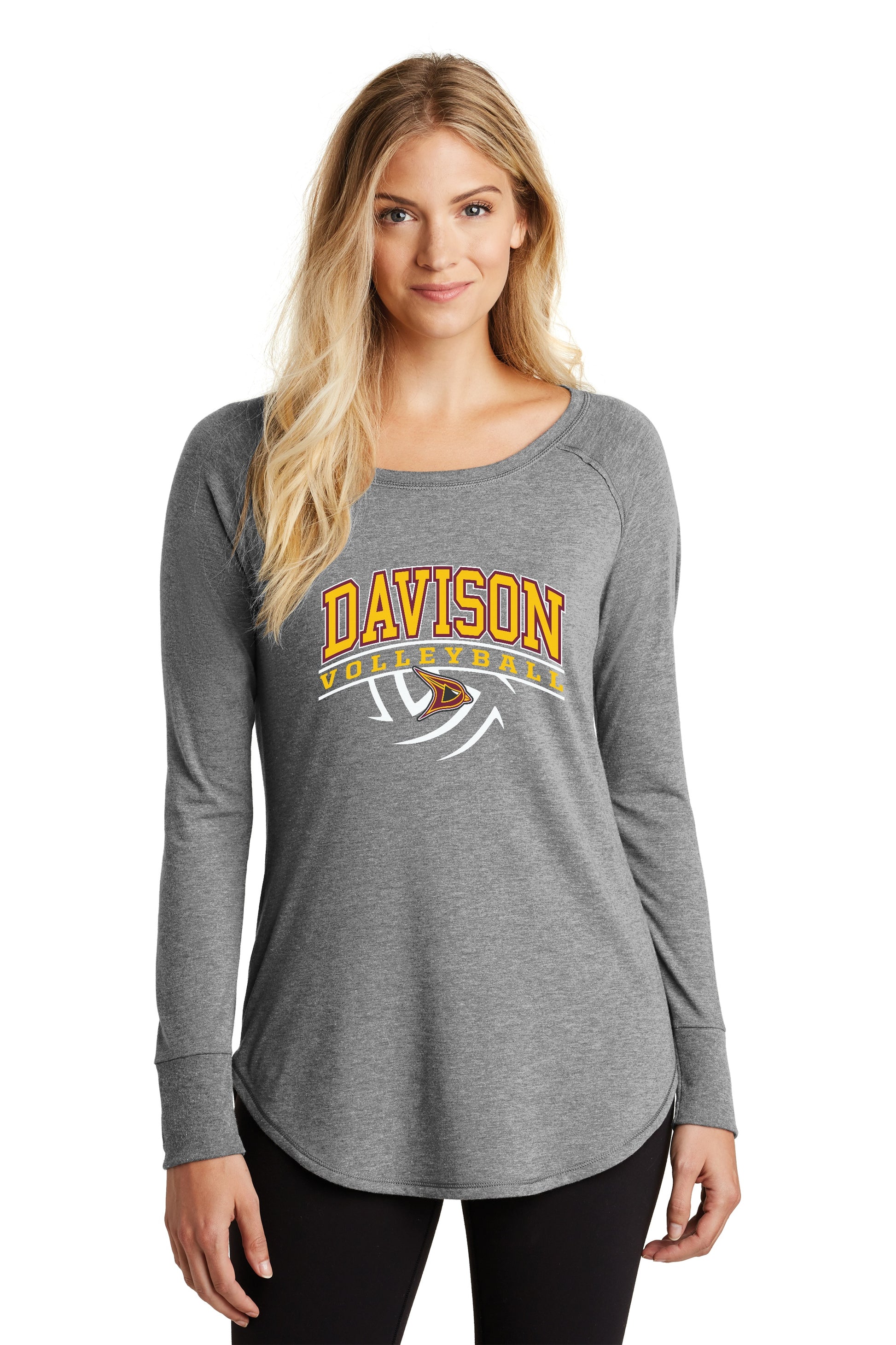 Davison Volleyball Soft Feel Ladies Long Sleeve Tee