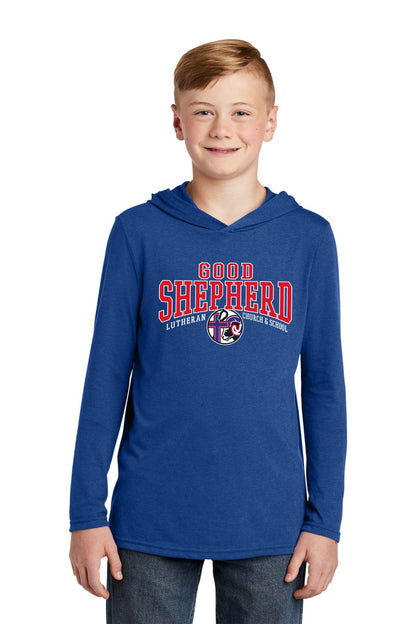 Good Shepherd Tri Blend Long Sleeve Hoodie