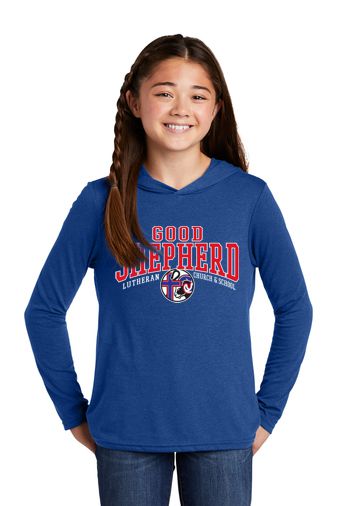 Good Shepherd Tri Blend Long Sleeve Hoodie