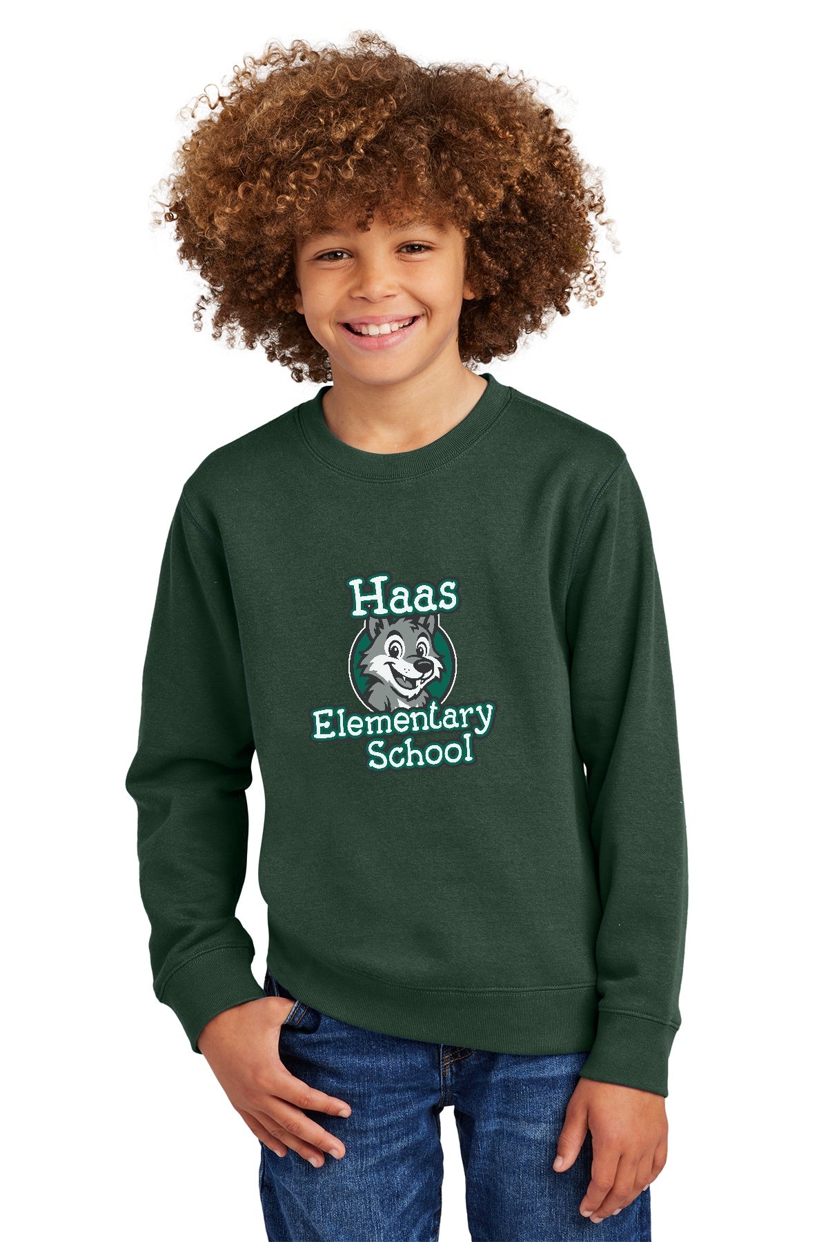 Haas Elementary District® Soft Fleece Crew Sweatshirt