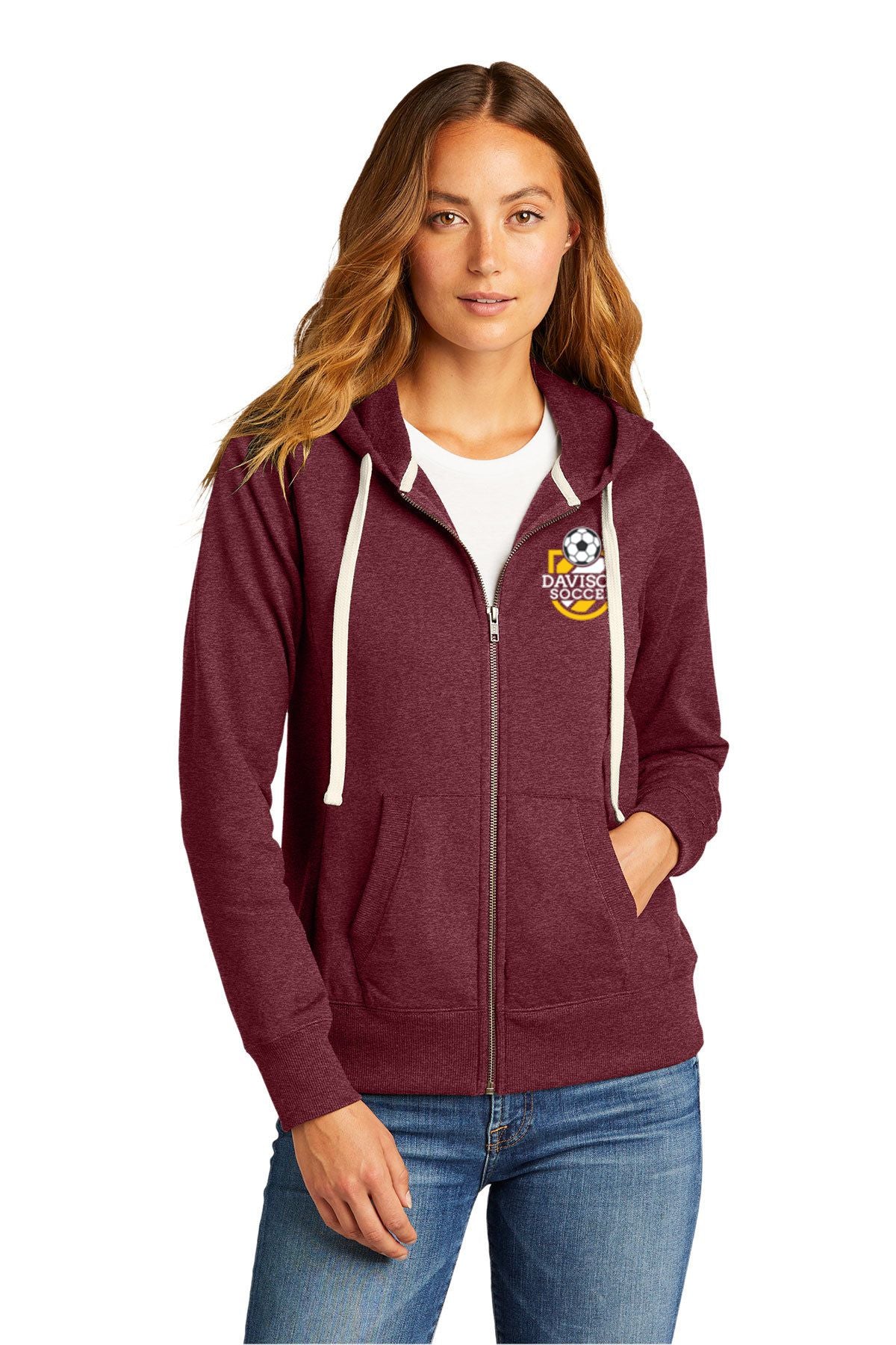 Davison Soccer Women’s Re-Fleece™  Embroidered Full-Zip Hoodie