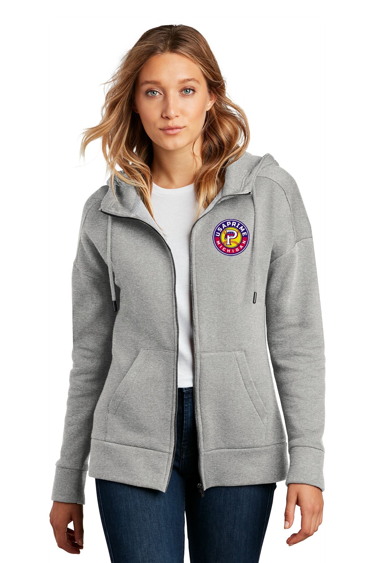 USA Prime Softball Ladies Full-Zip Hoodie