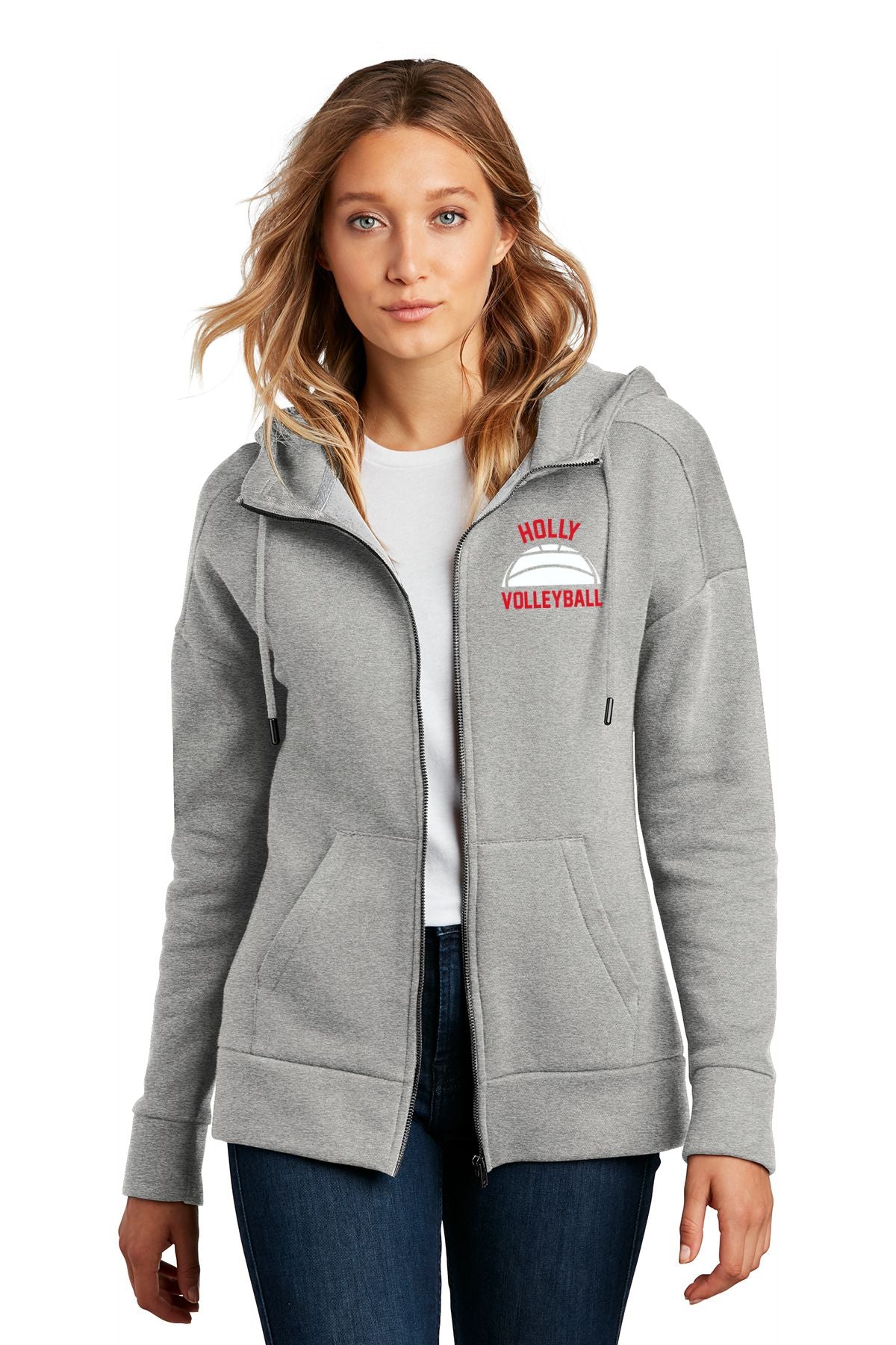 Holly Volleyball Full-Zip Hoodie