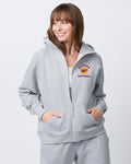 Davison Softball Ladies Relaxed Full Zip Hood