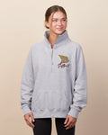 Davison Softball Floral Bird Ladies Boxy Half Zip Fleece