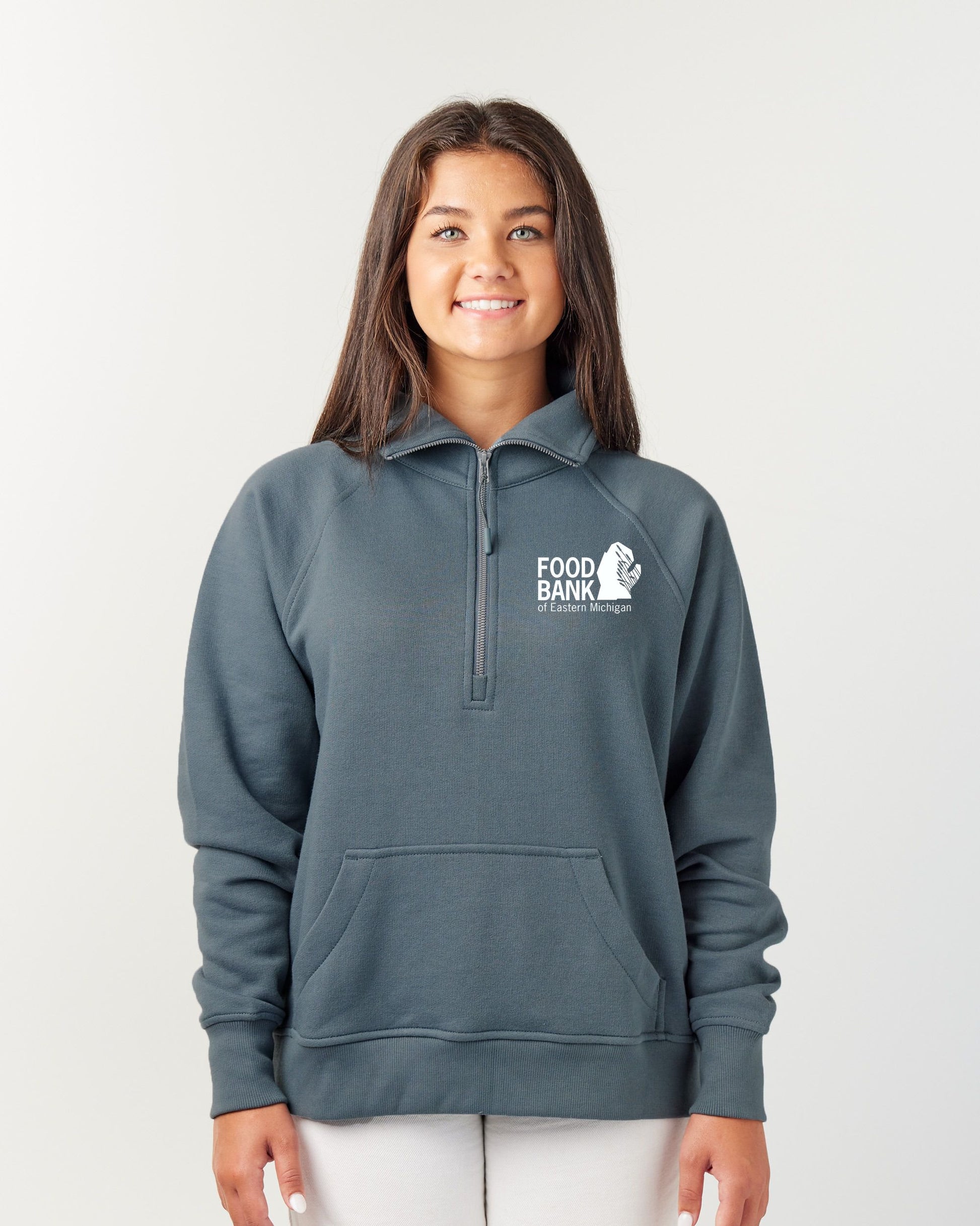Food Bank Ladies Boxy Half Zip Fleece