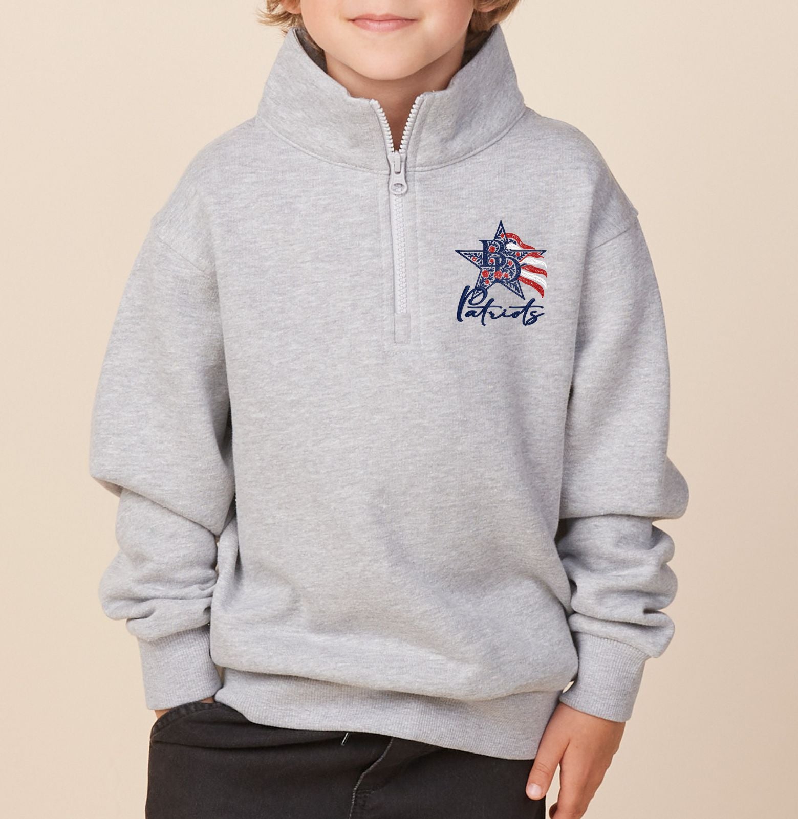 Britton Deerfield Floral Youth Quarter Zip