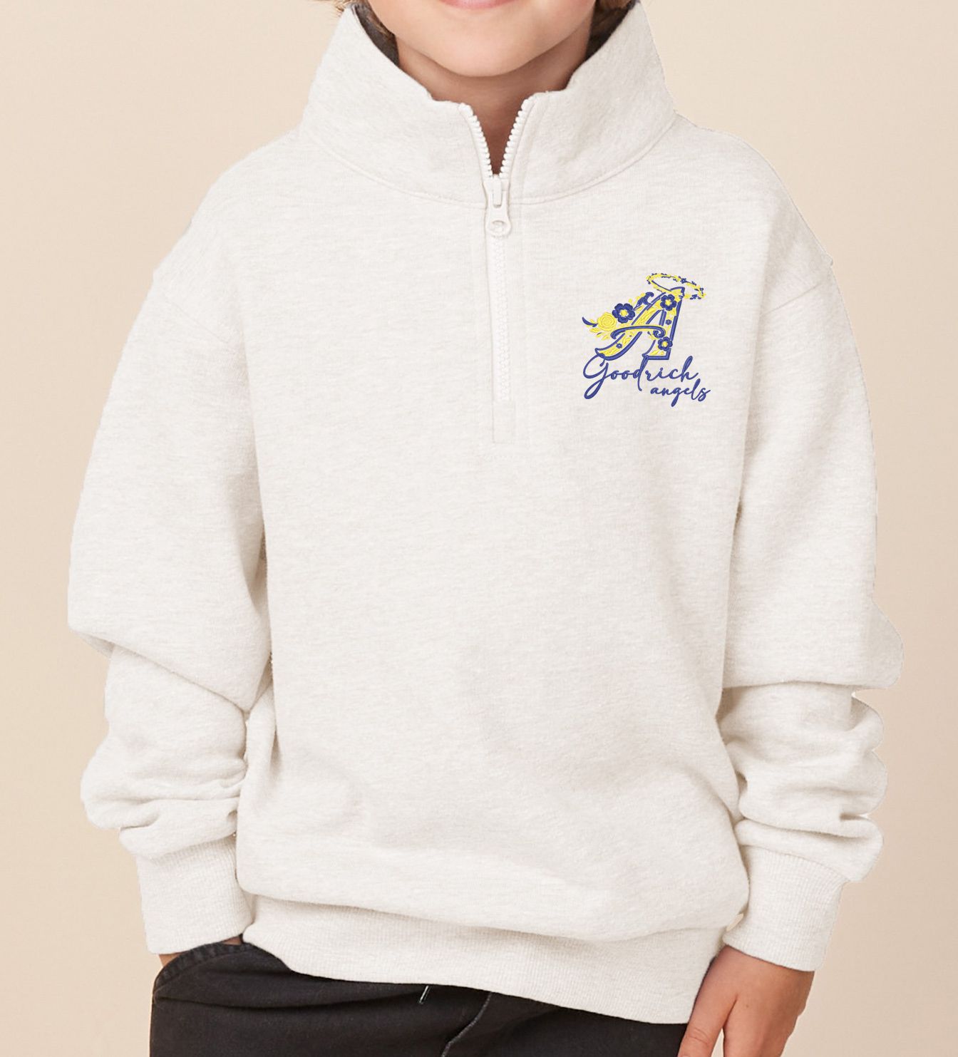 Goodrich Angels Floral Youth Quarter Zip