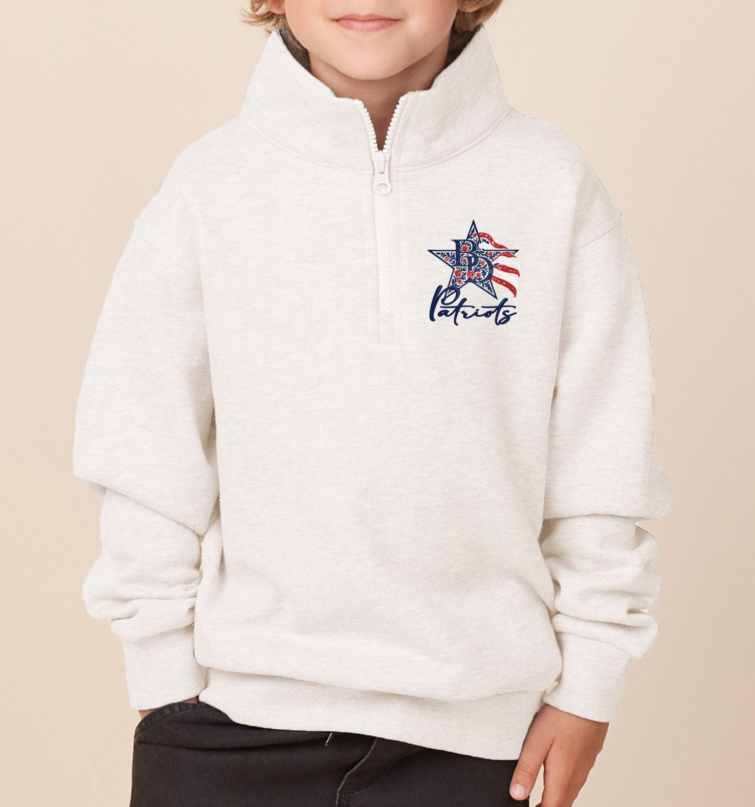 Britton Deerfield Floral Youth Quarter Zip