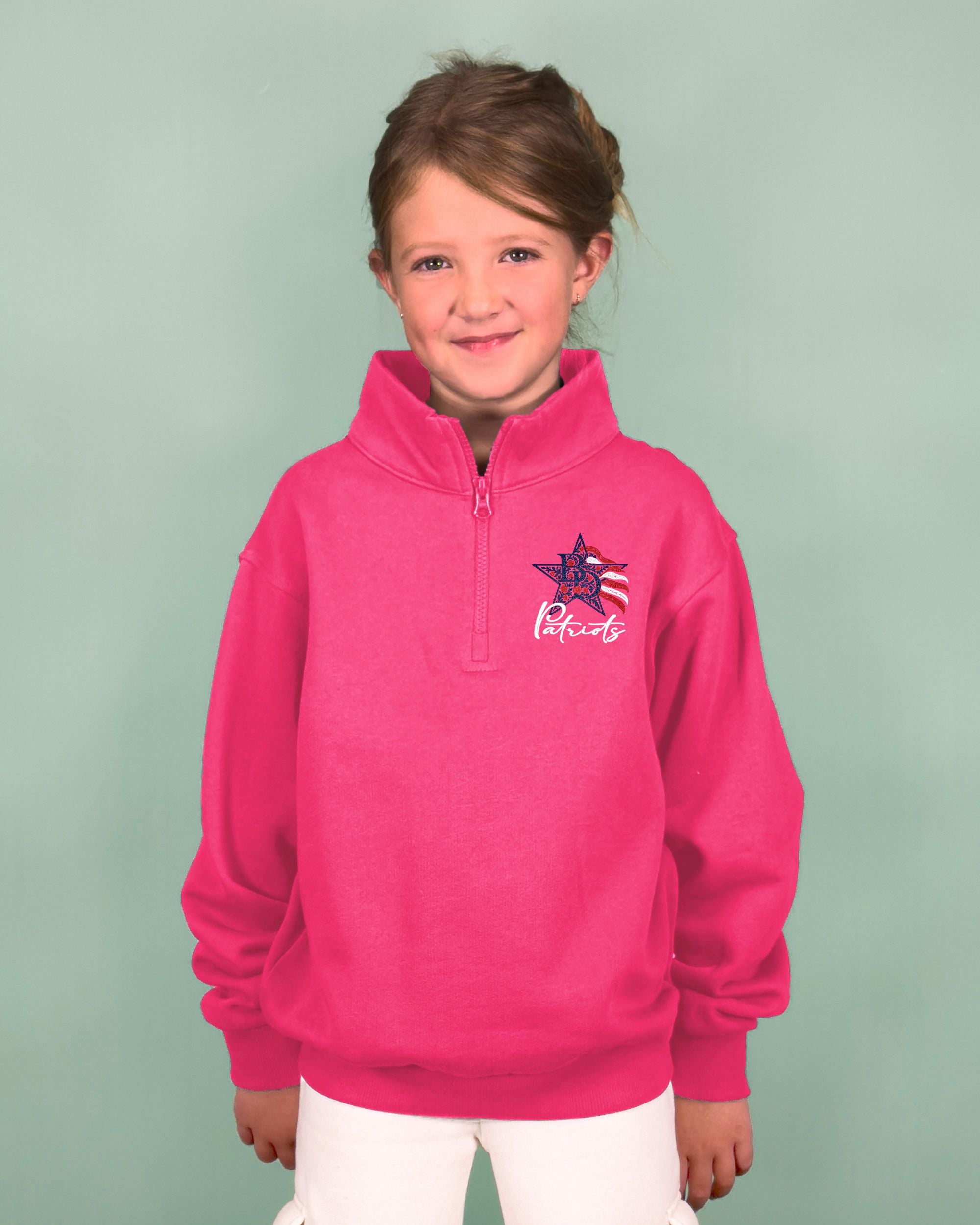 Britton Deerfield Floral Youth Quarter Zip