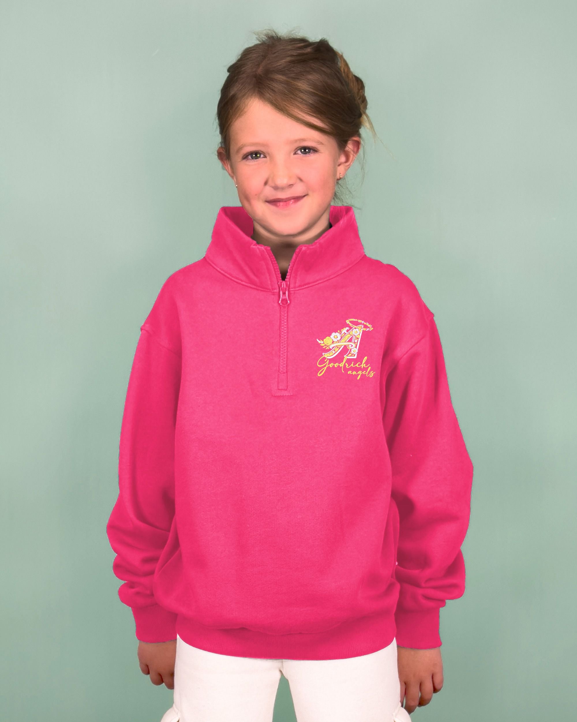 Goodrich Angels Floral Youth Quarter Zip