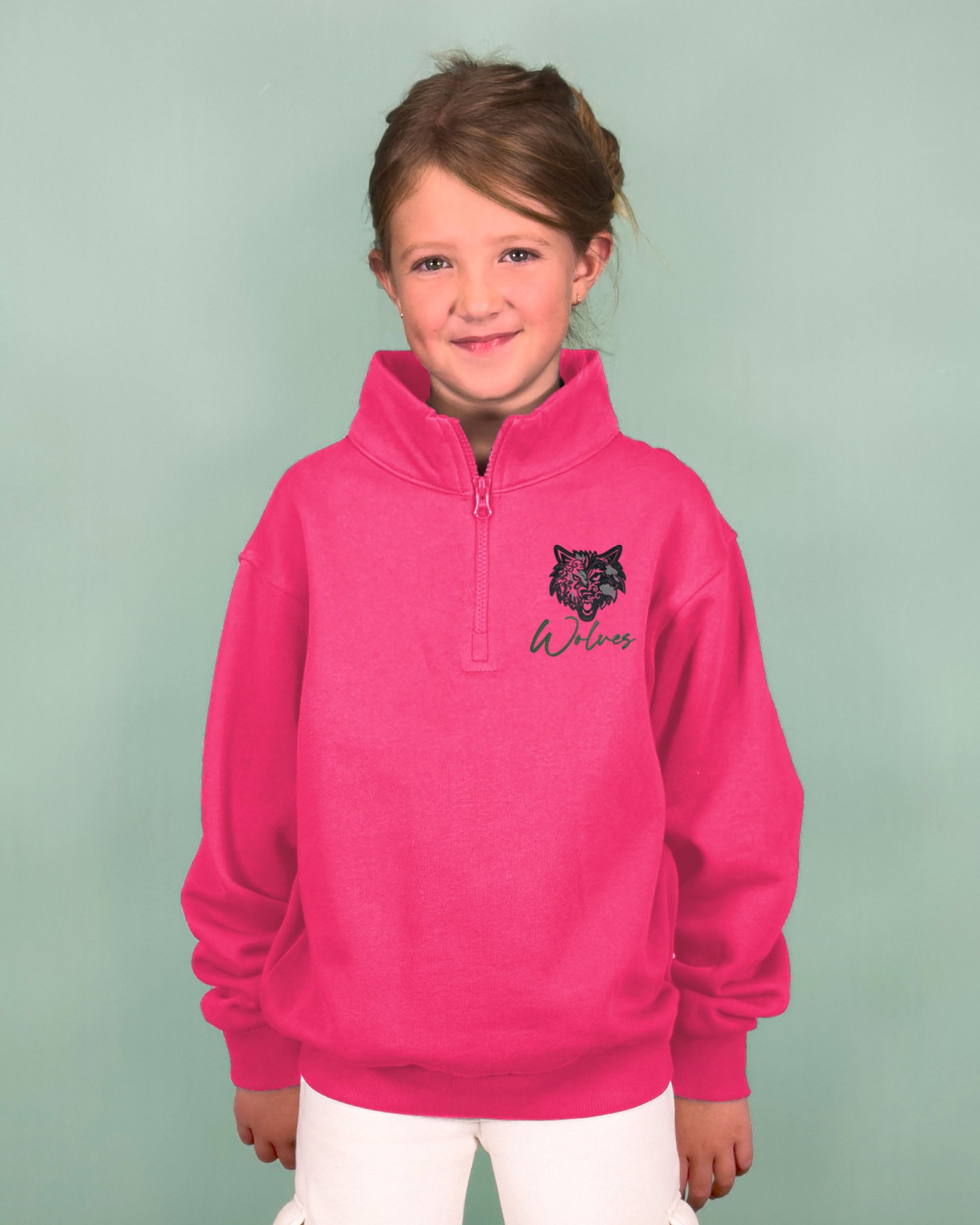 Genesee Wolves Floral Youth Quarter Zip