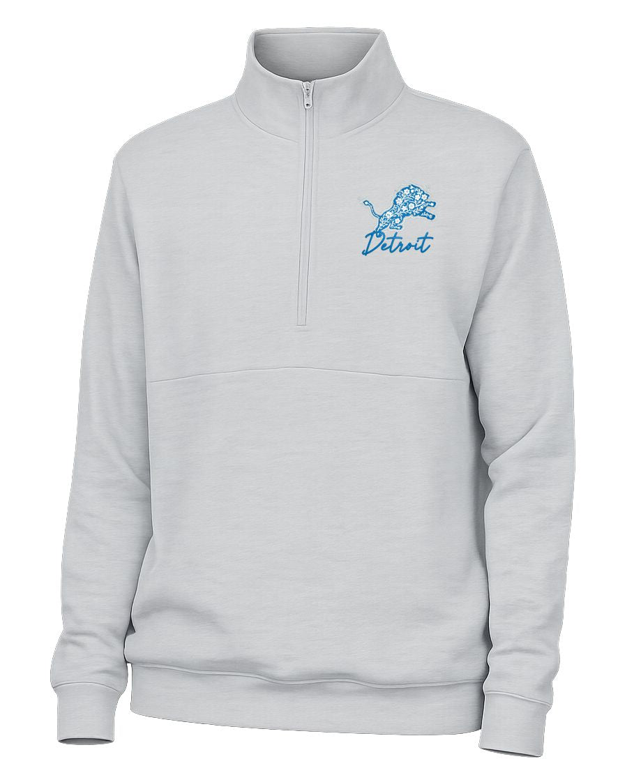 Lions Floral Adult Tournament Half Zip