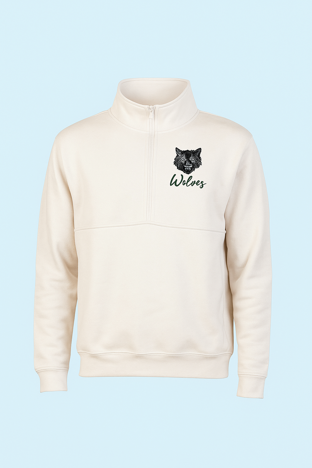 Genesee Wolves Floral Adult Tournament Half Zip