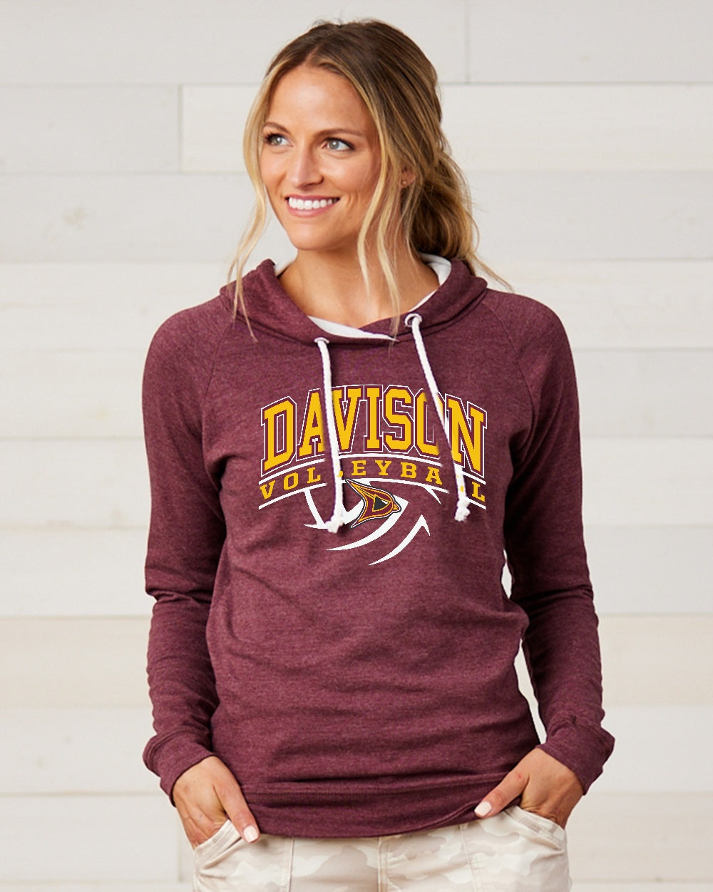 Davison Volleyball Ladies Lightweight Hooded Pullover