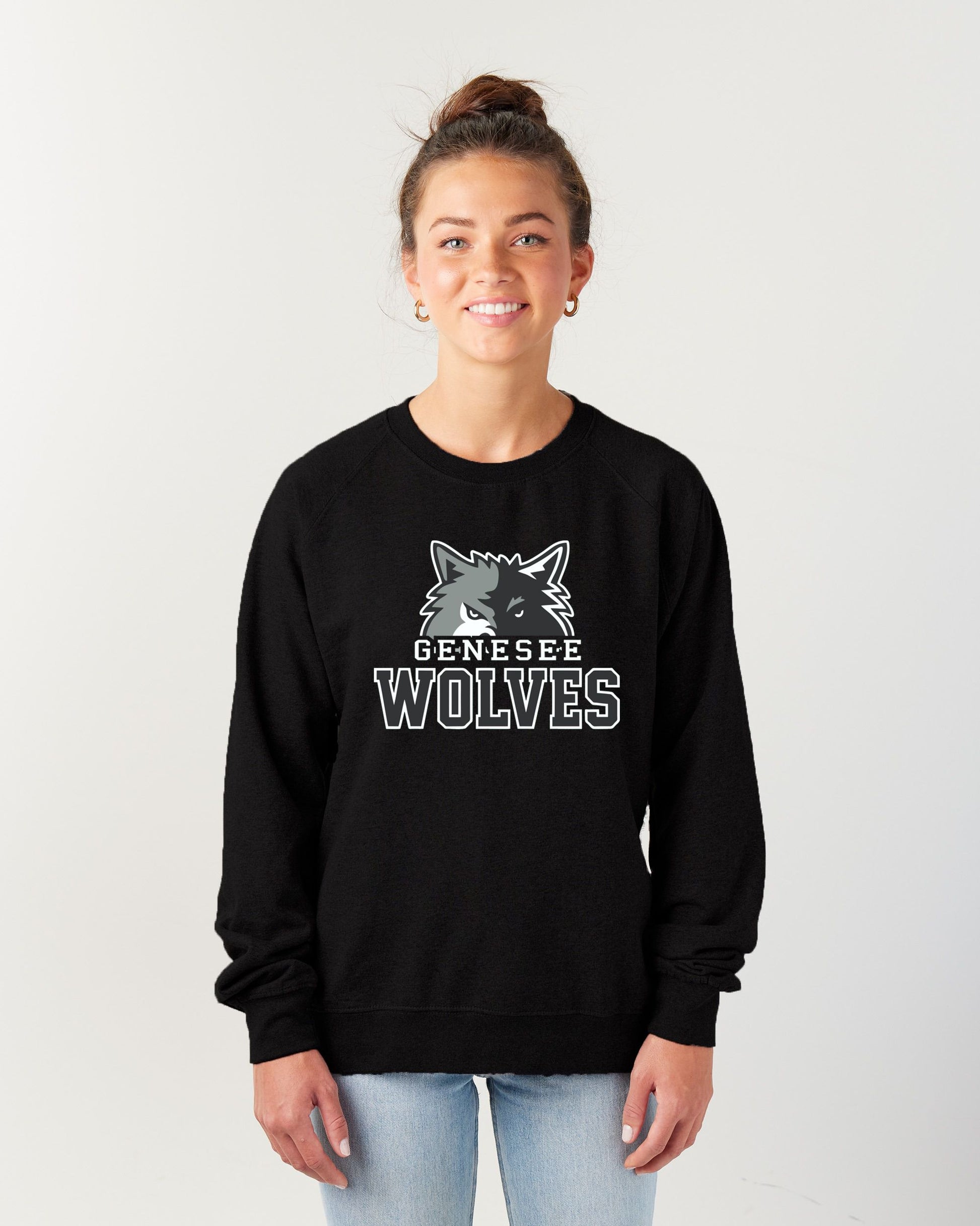 Genesee Wolves Ladies Midweight Pullover Crew -GWPTO