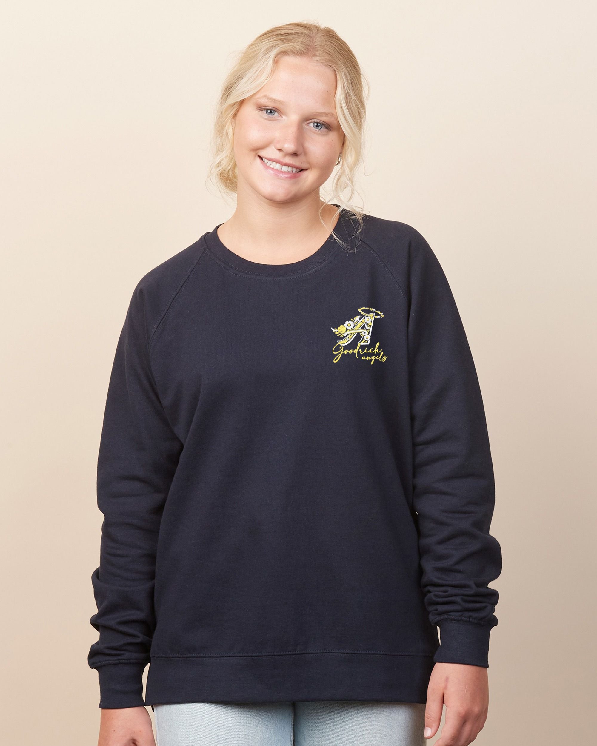 Goodrich Angels Floral Ladies Midweight Pullover Crew
