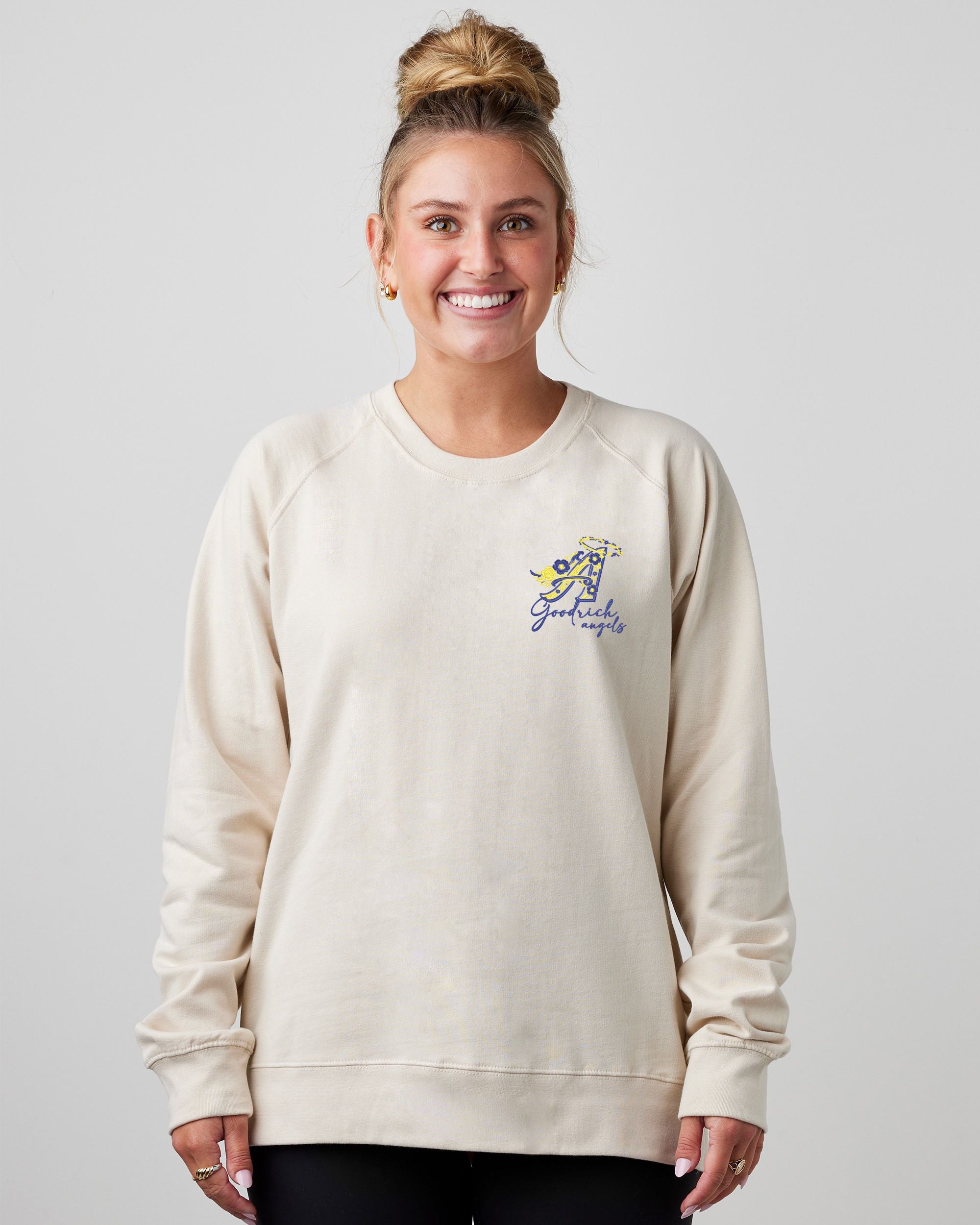Goodrich Angels Floral Ladies Midweight Pullover Crew