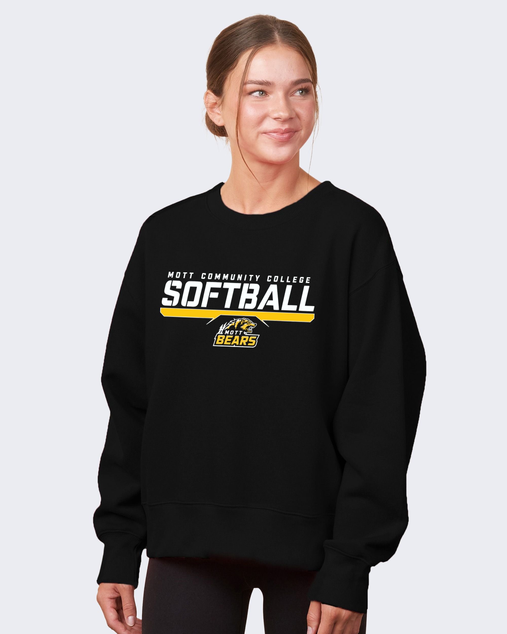 Mott CC Softball Ladies Boxy Crew