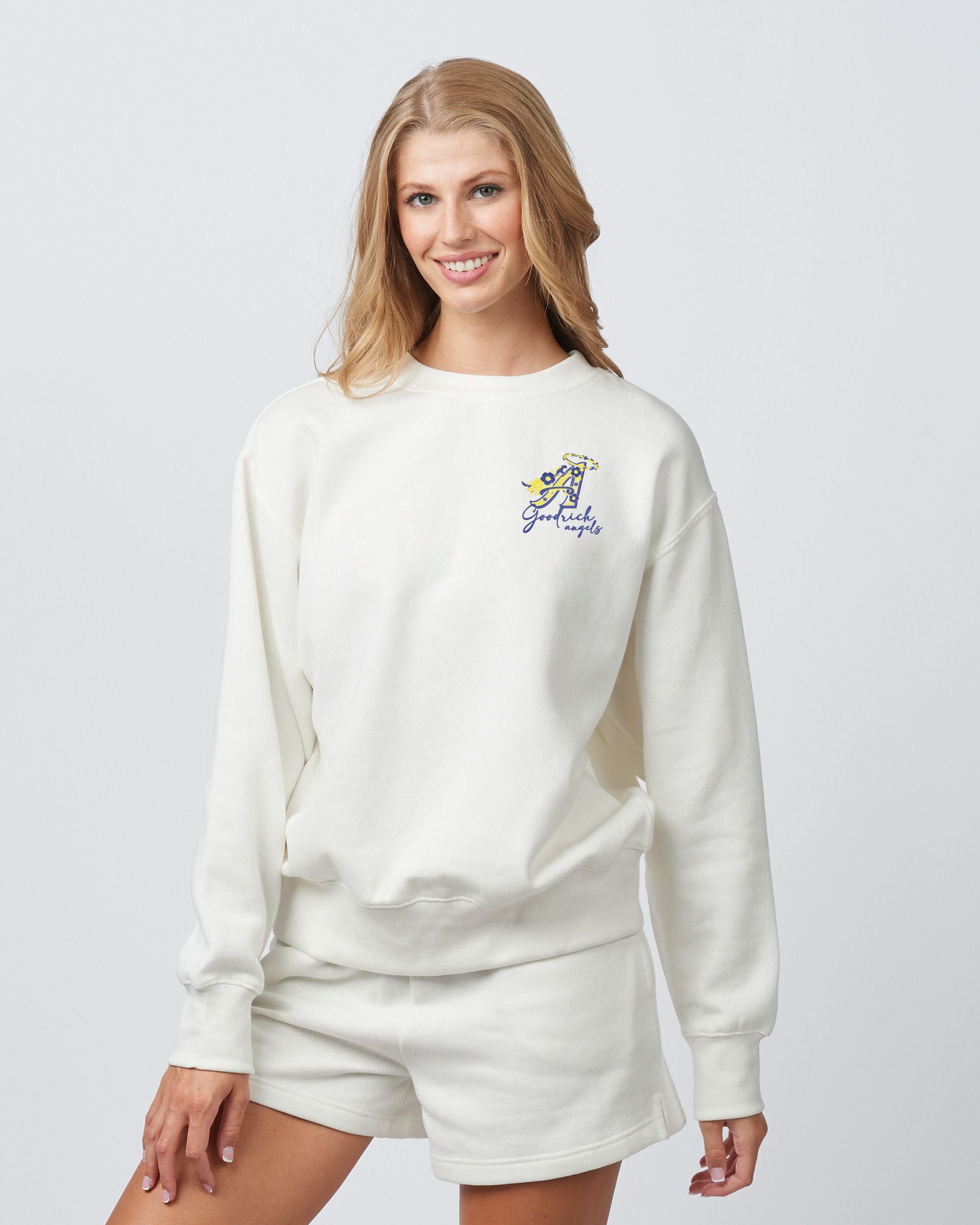 Goodrich Angels Floral Ladies Boxy Crew