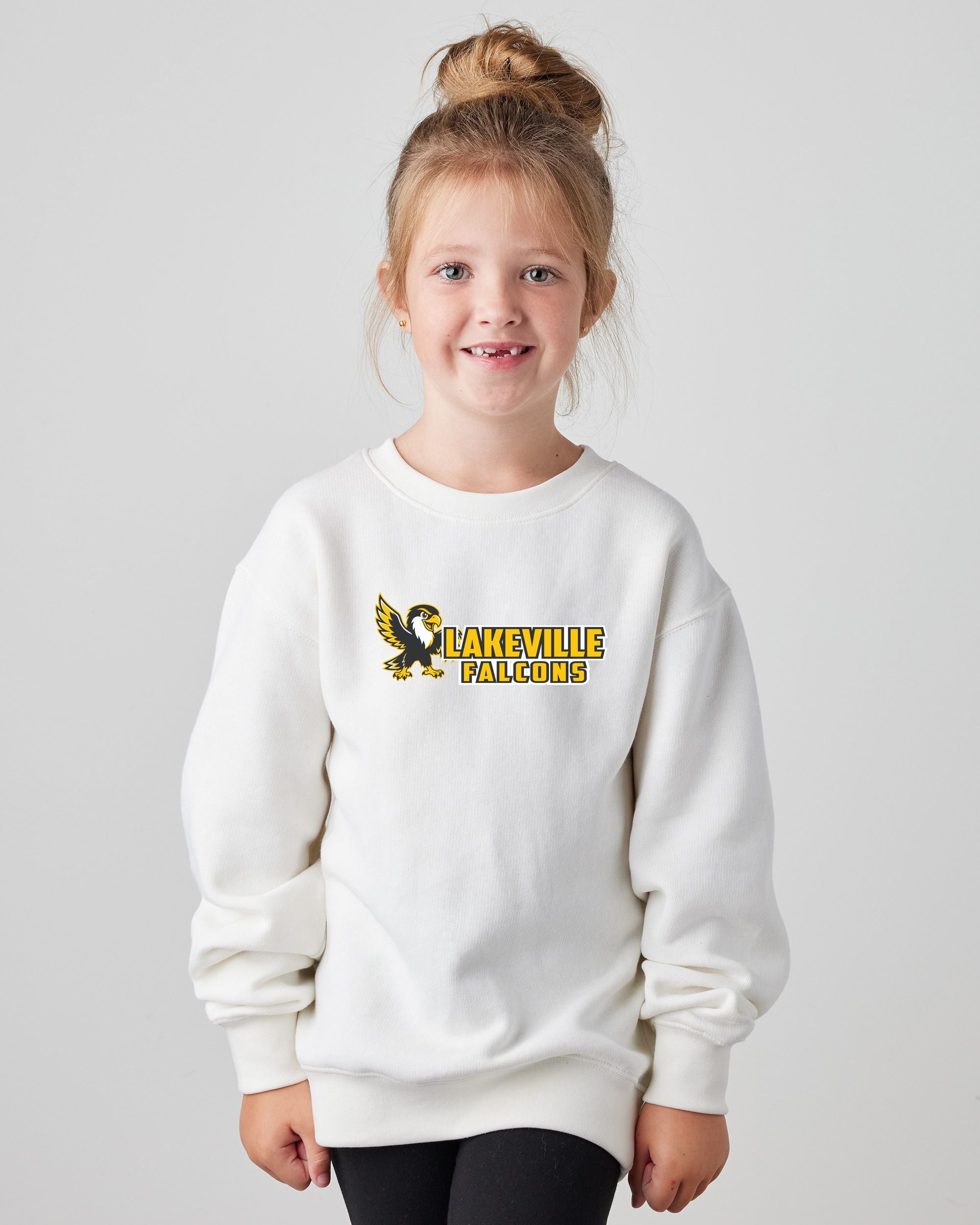 Lakeville Cartoon Falcons Youth Fleece Crew