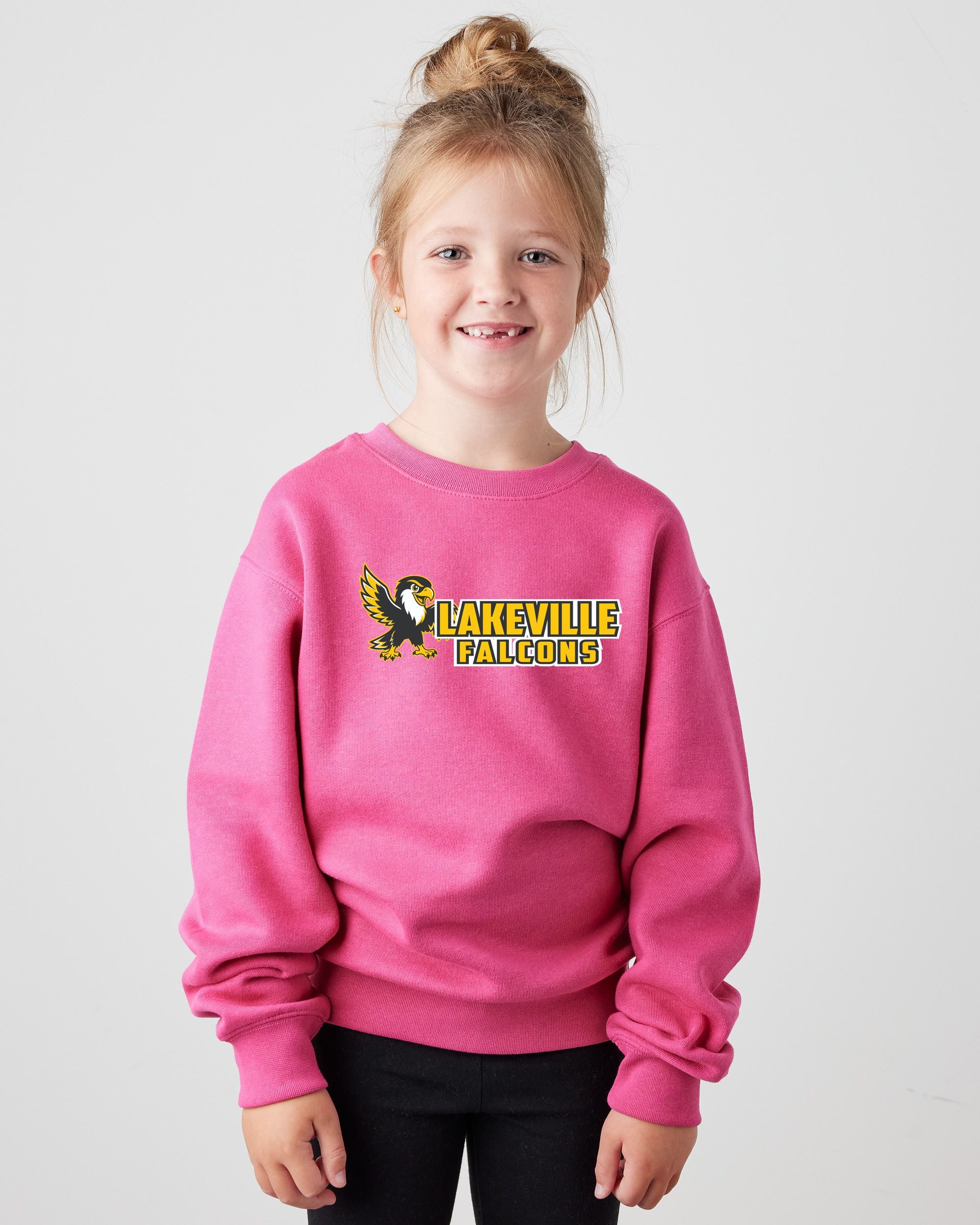 Lakeville Cartoon Falcons Youth Fleece Crew