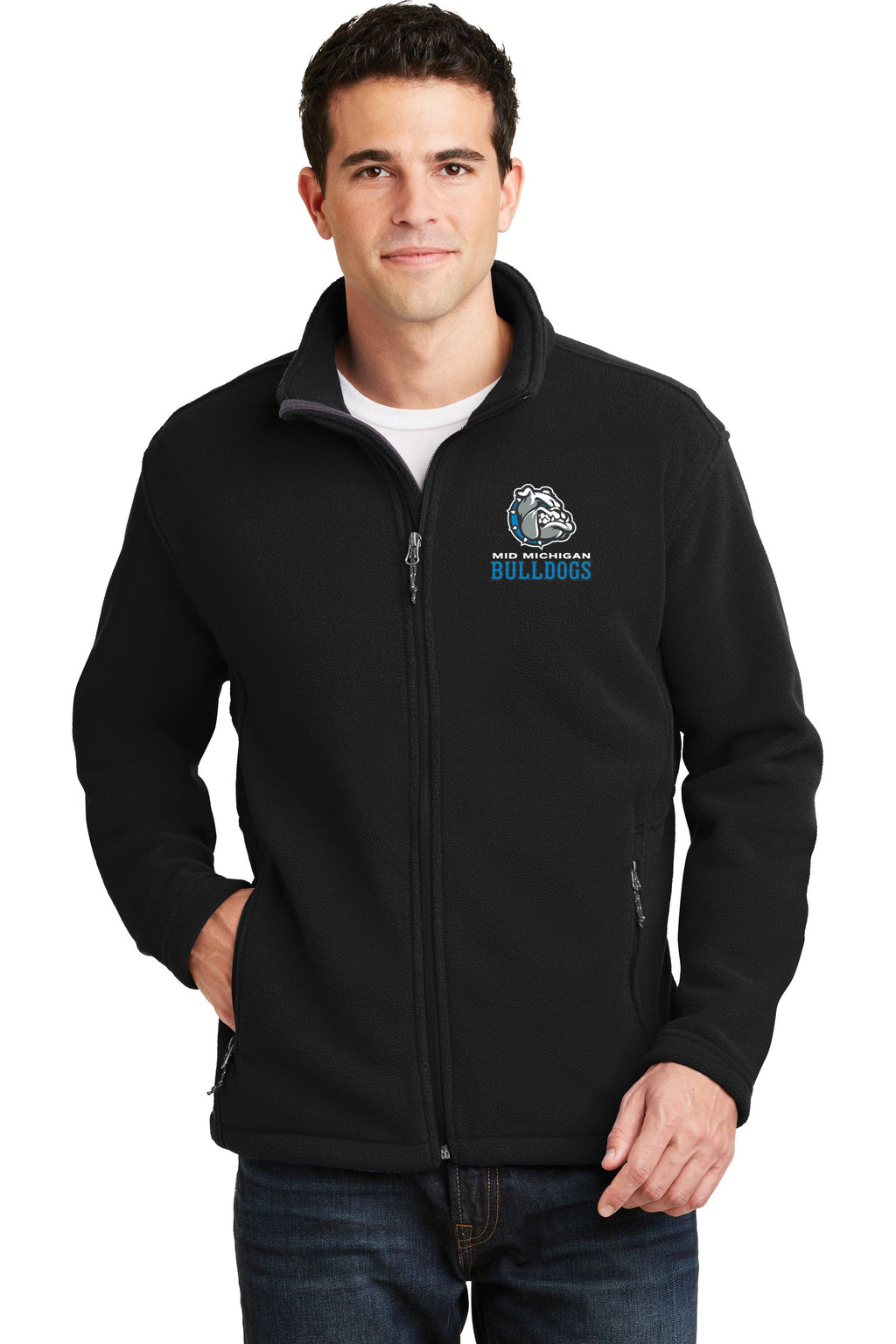 Mid Michigan Bulldogs Fleece Full Zip Jacket