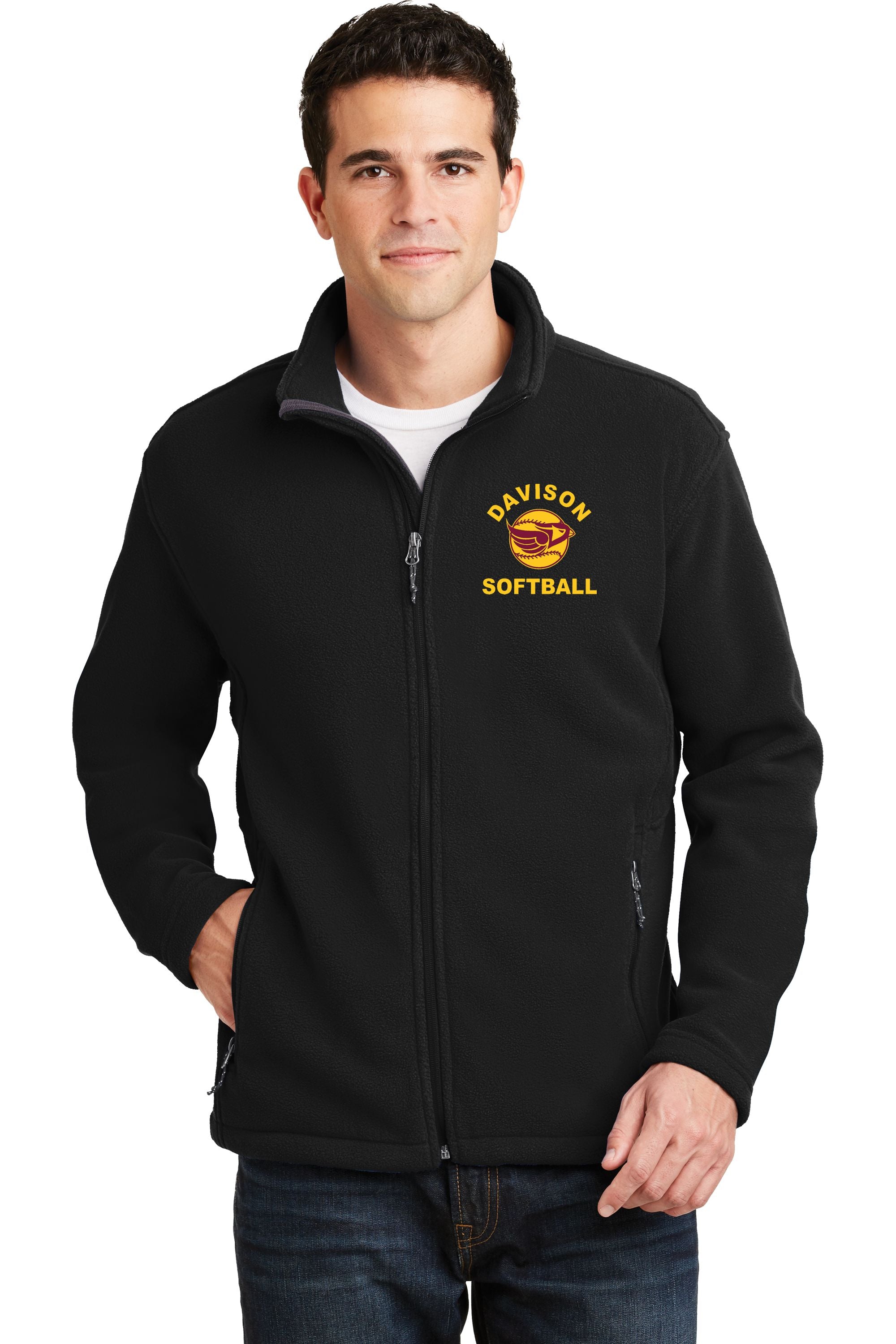 Davison Softball Fleece Full Zip Jacket
