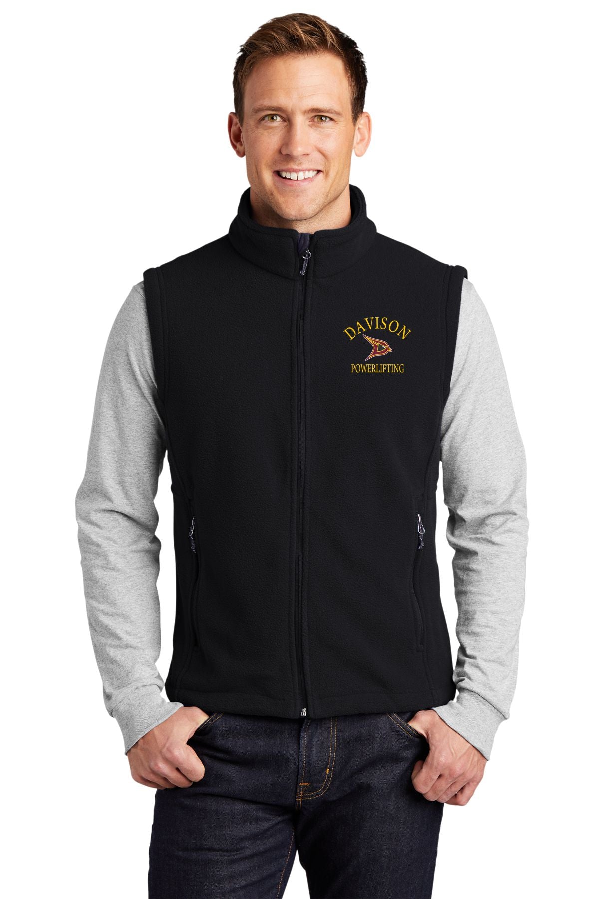 Davison Powerlifting Fleece Full Zip Vest