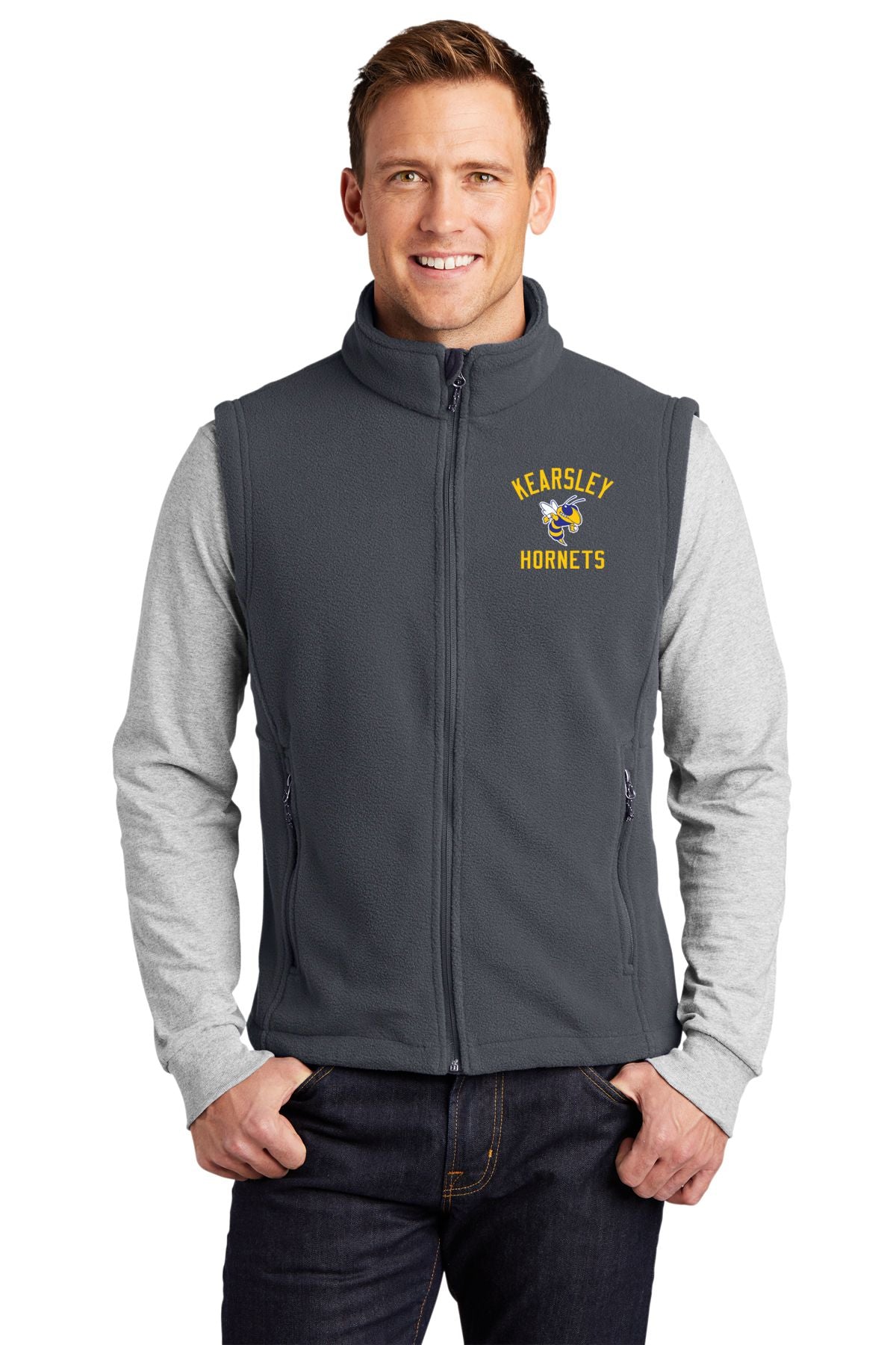 Kearsley Hornets Fleece Full Zip Vest