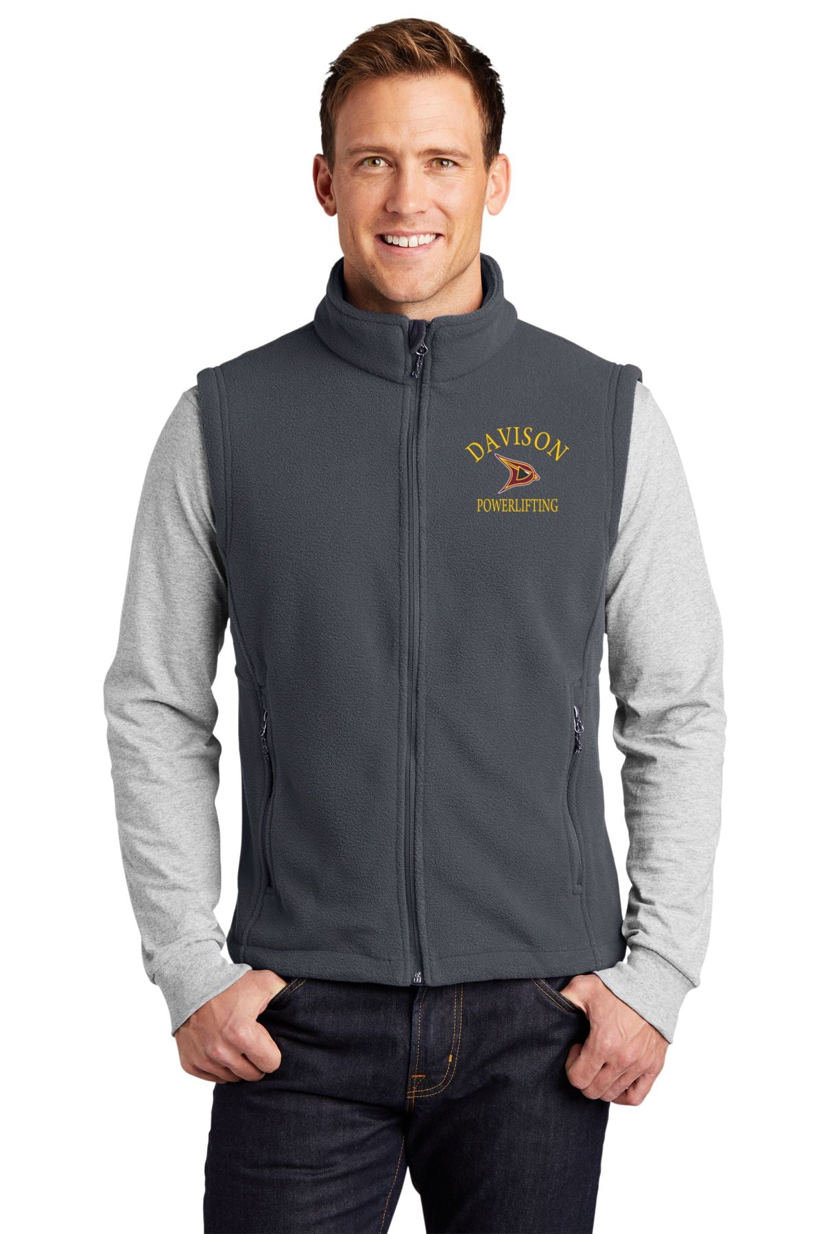 Davison Powerlifting Fleece Full Zip Vest