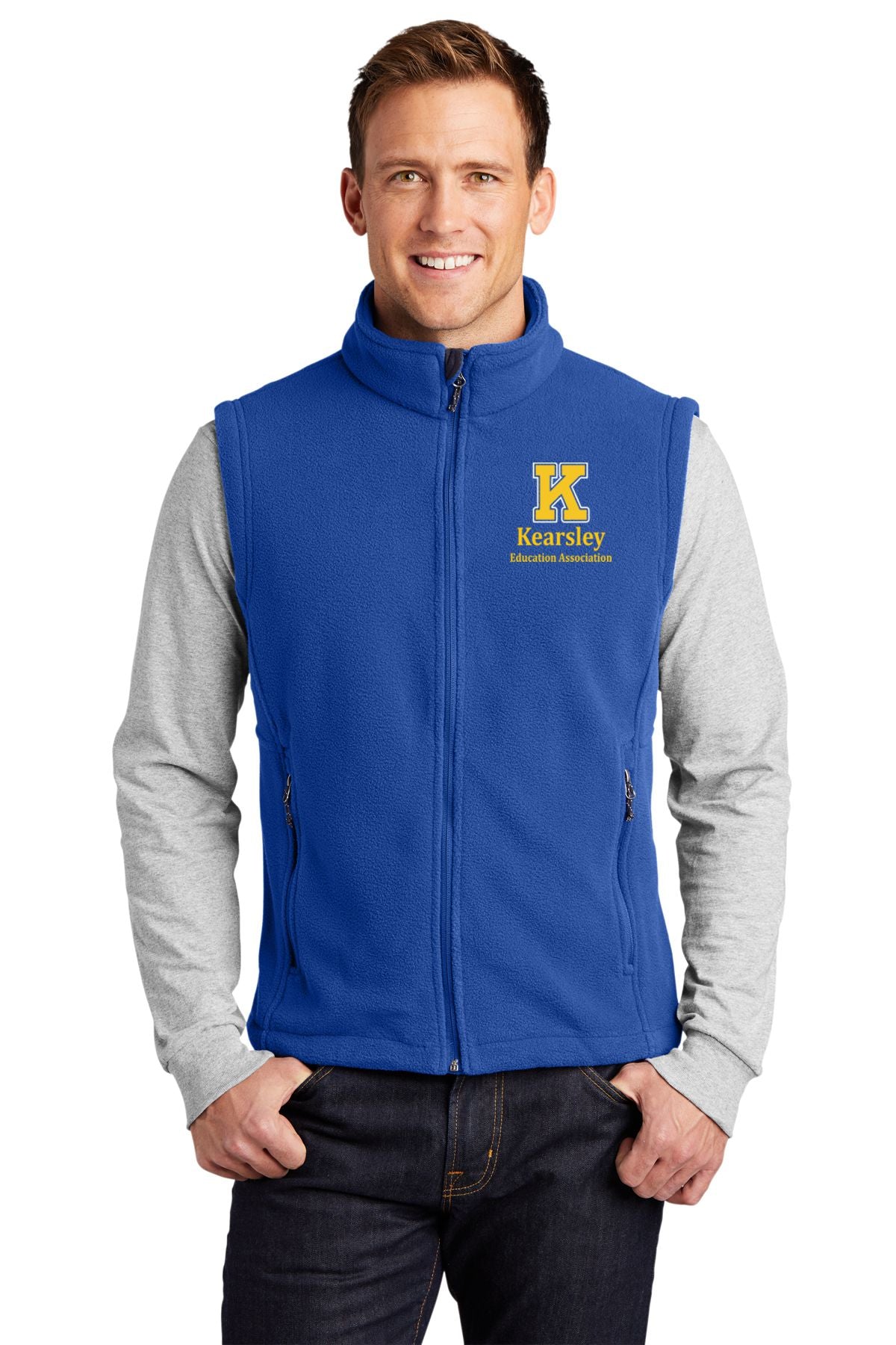 Kearsley Education Association Fleece Full Zip Vest