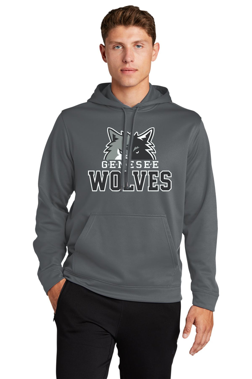 Genesee Wolves Performance Hooded Pullover -GWPTO