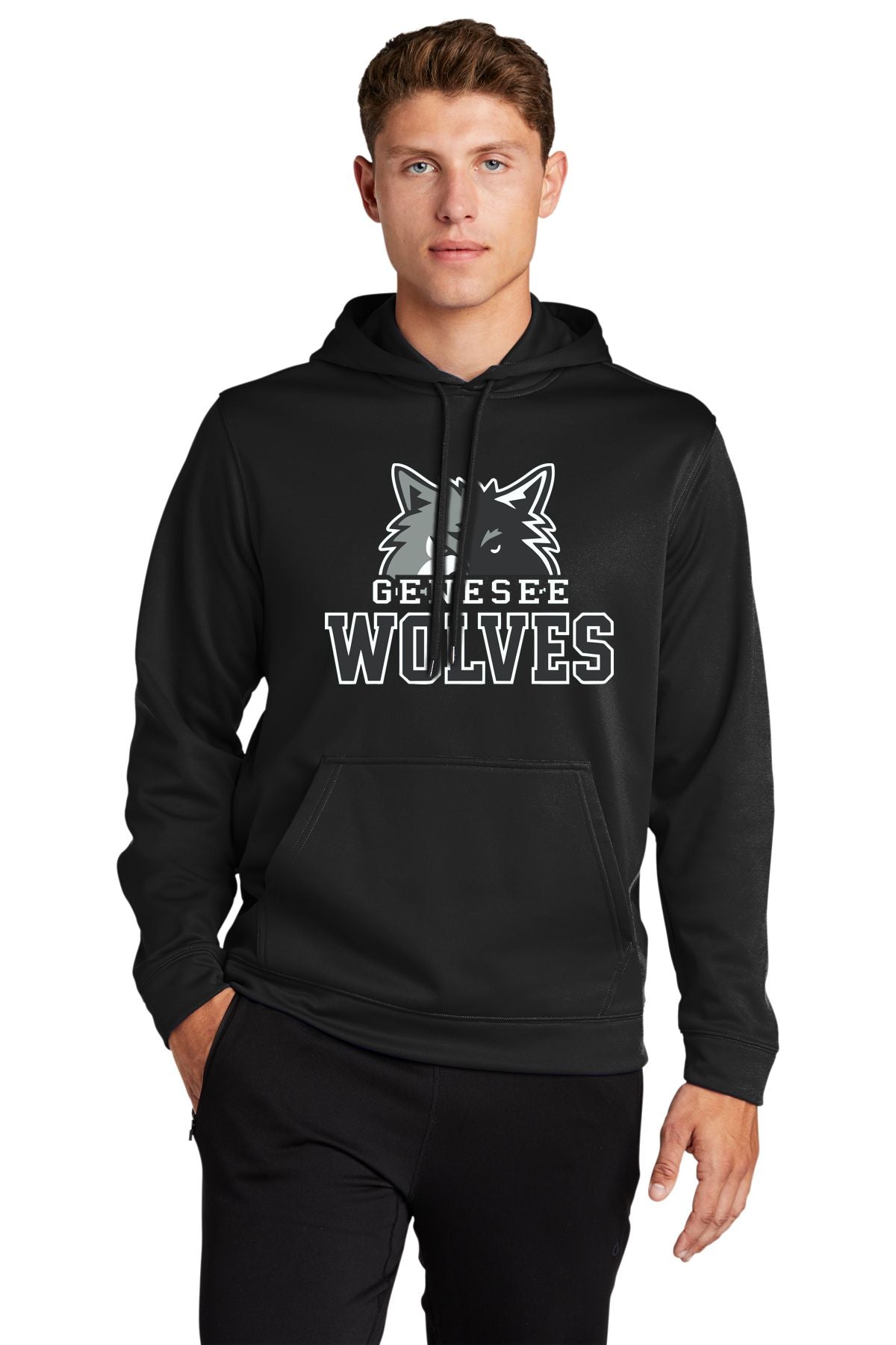 Genesee Wolves Performance Hooded Pullover -GWPTO