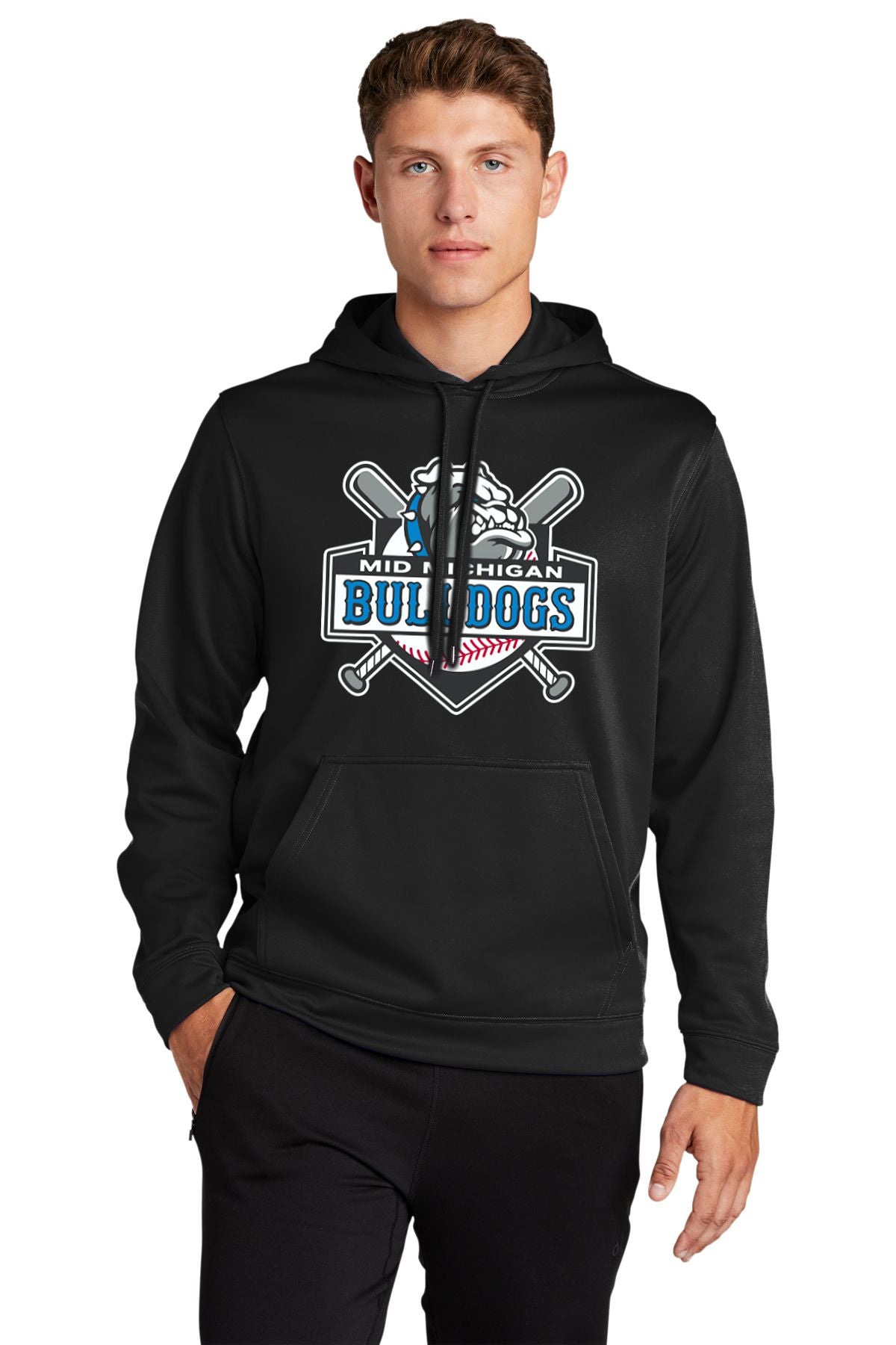Mid Michigan Bulldogs Performance Hooded Pullover