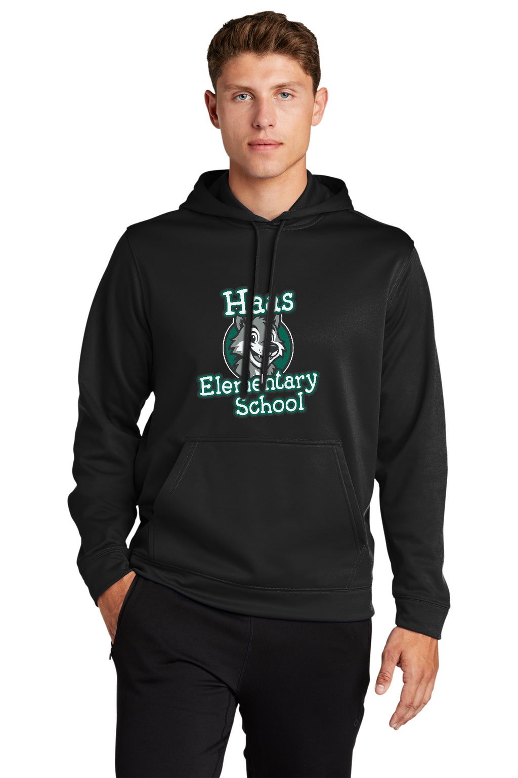 Haas Elementary Performance Hooded Pullover