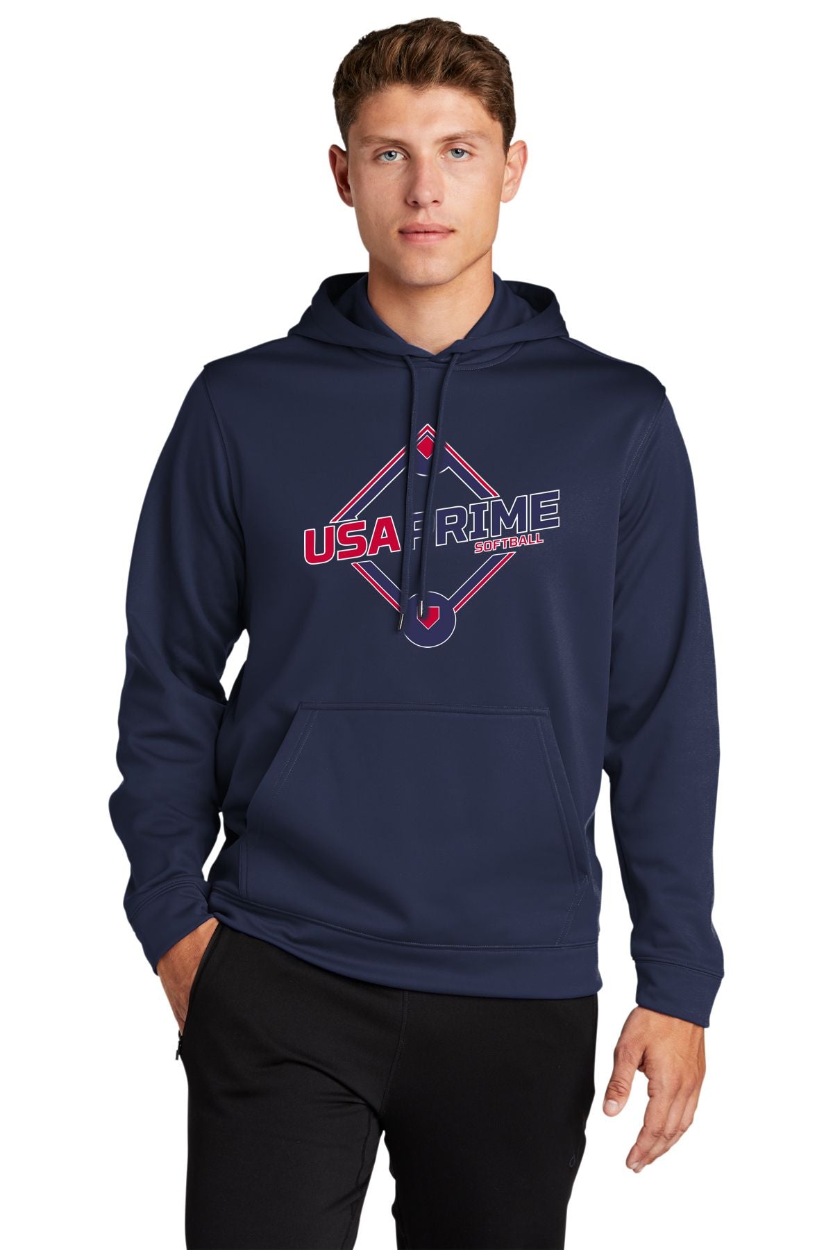 USA Prime Softball Performance Hooded Pullover