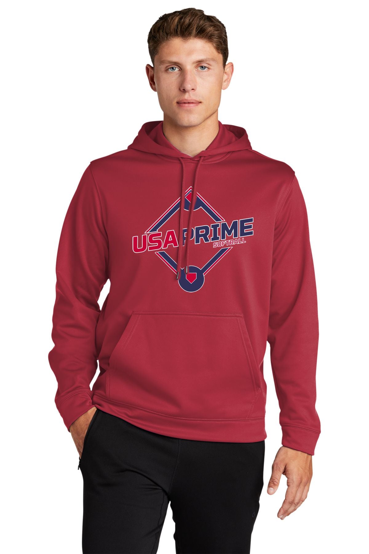 USA Prime Softball Performance Hooded Pullover