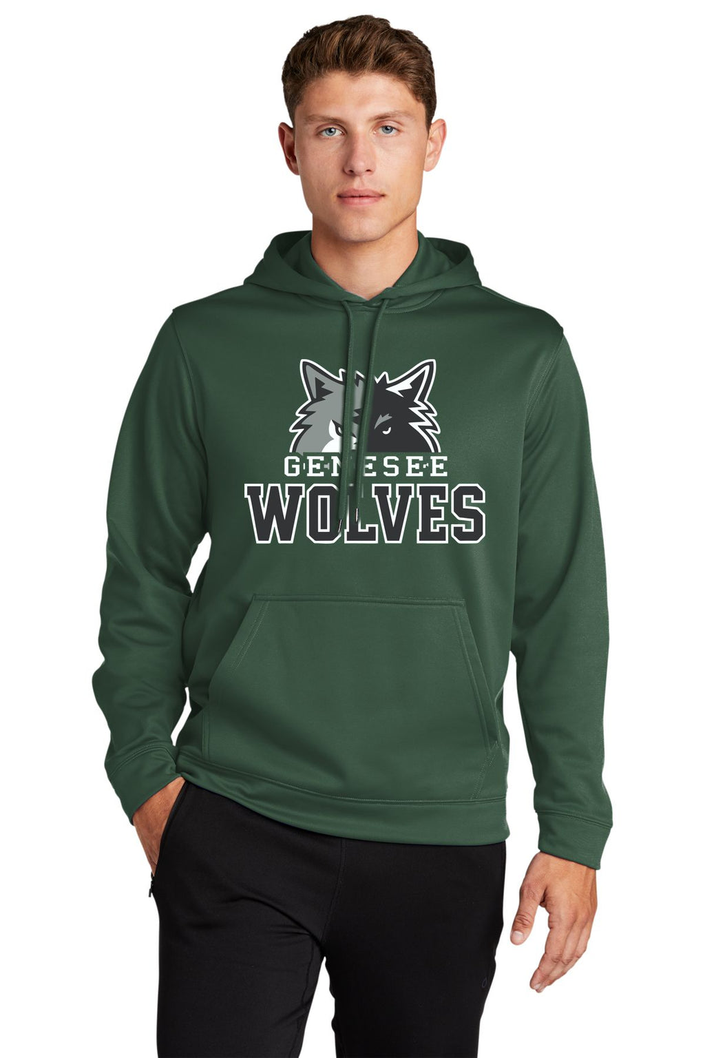 Genesee Wolves Performance Hooded Pullover -GWPTO